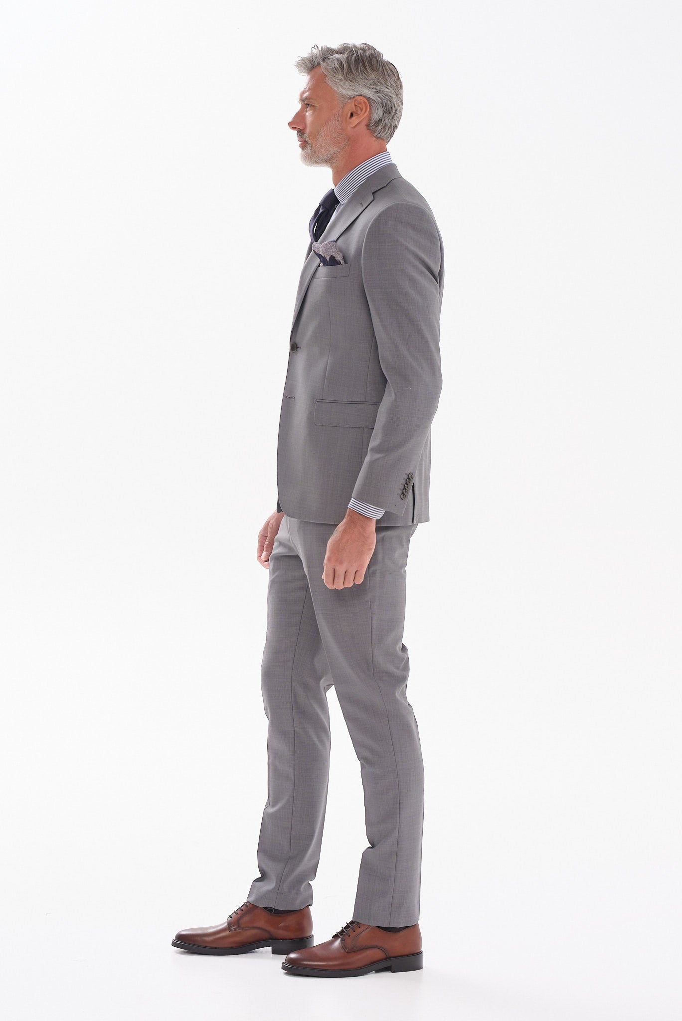 ΑΝΔΡΙΚΟ ΚΟΣΤΟΥΜΙ PORTOBELLO'S REGULAR FIT ΣΕ ΓΚΡΙ ΑΝΟΙΧΤΟ ΧΡΩΜΑ