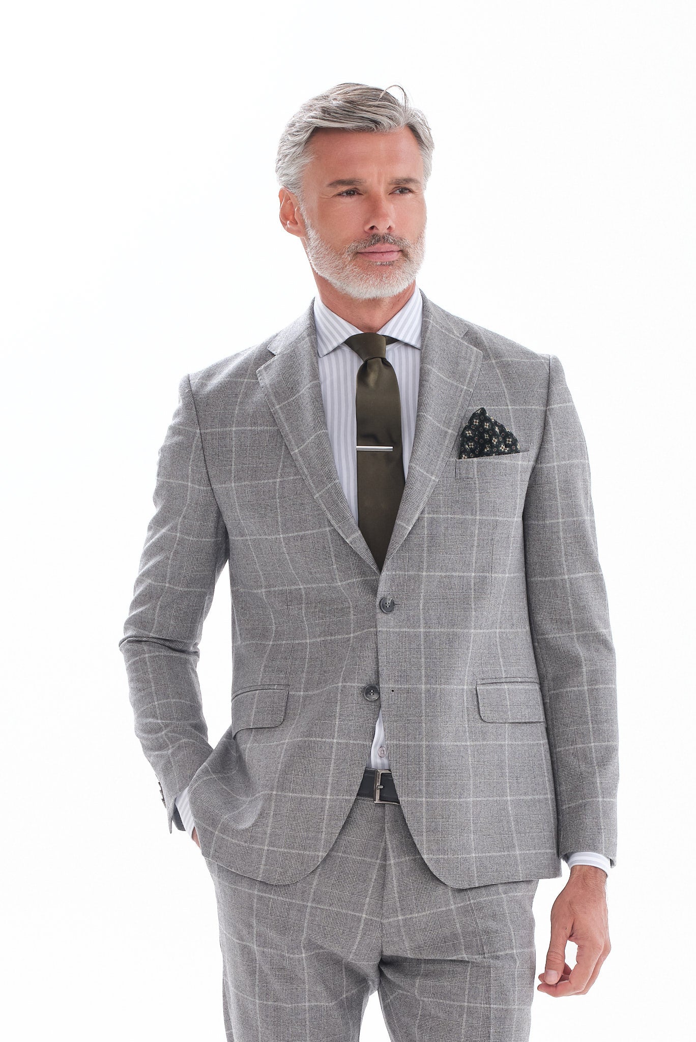 ΑΝΔΡΙΚΟ ΚΑΡΟ ΜΑΛΛΙΝΟ DRAGO ΚΟΣΤΟΥΜΙ PORTOBELLO'S SLIM FIT ΣΕ ΓΚΡΙ ΑΝΟΙΧΤΟ