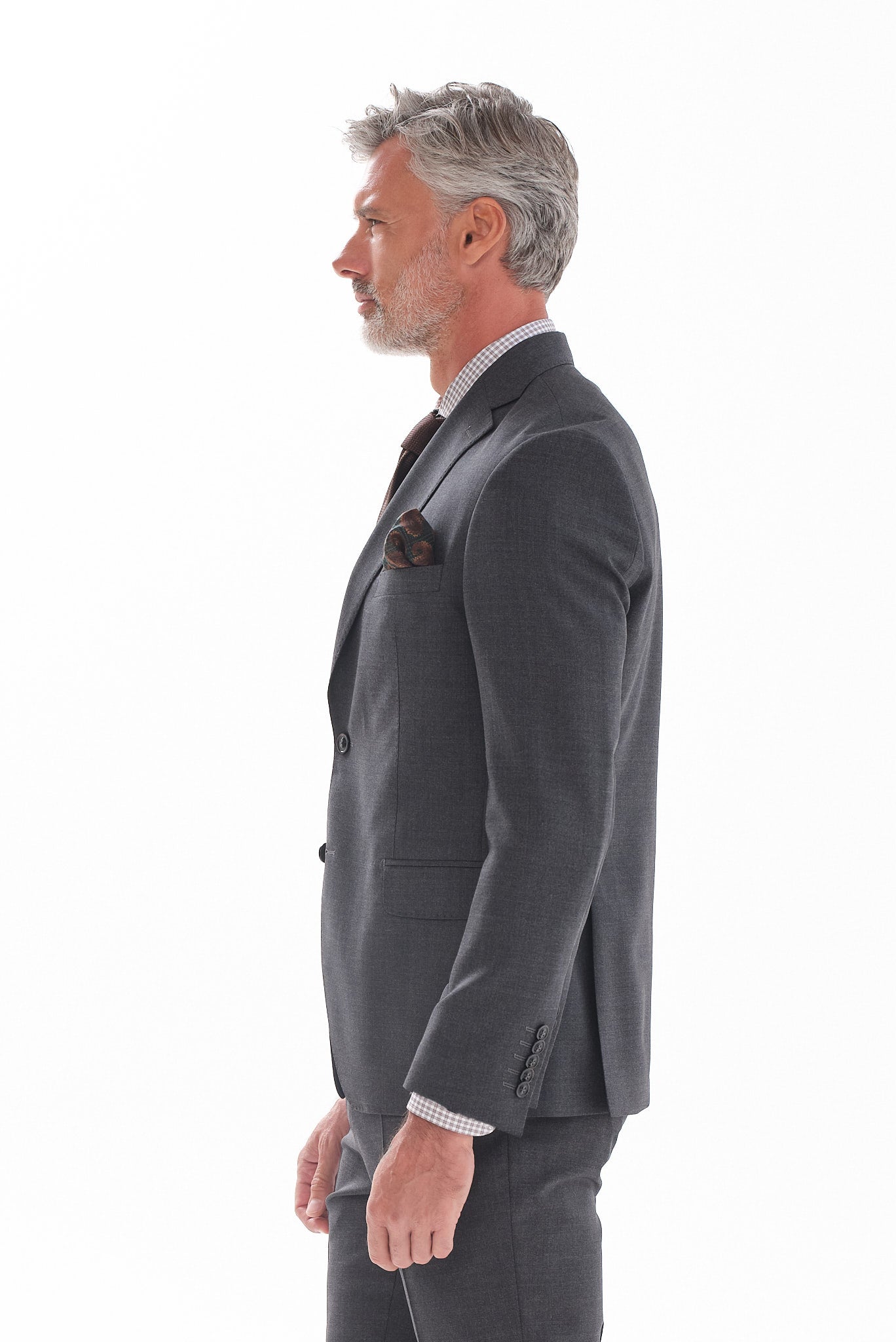 ΑΝΔΡΙΚΟ ΓΚΡΙ ΣΚΟΥΡΟ ΚΟΣΤΟΥΜΙ VITALE BARBERIS CANONICO SLIM FIT PORTOBELLO'S