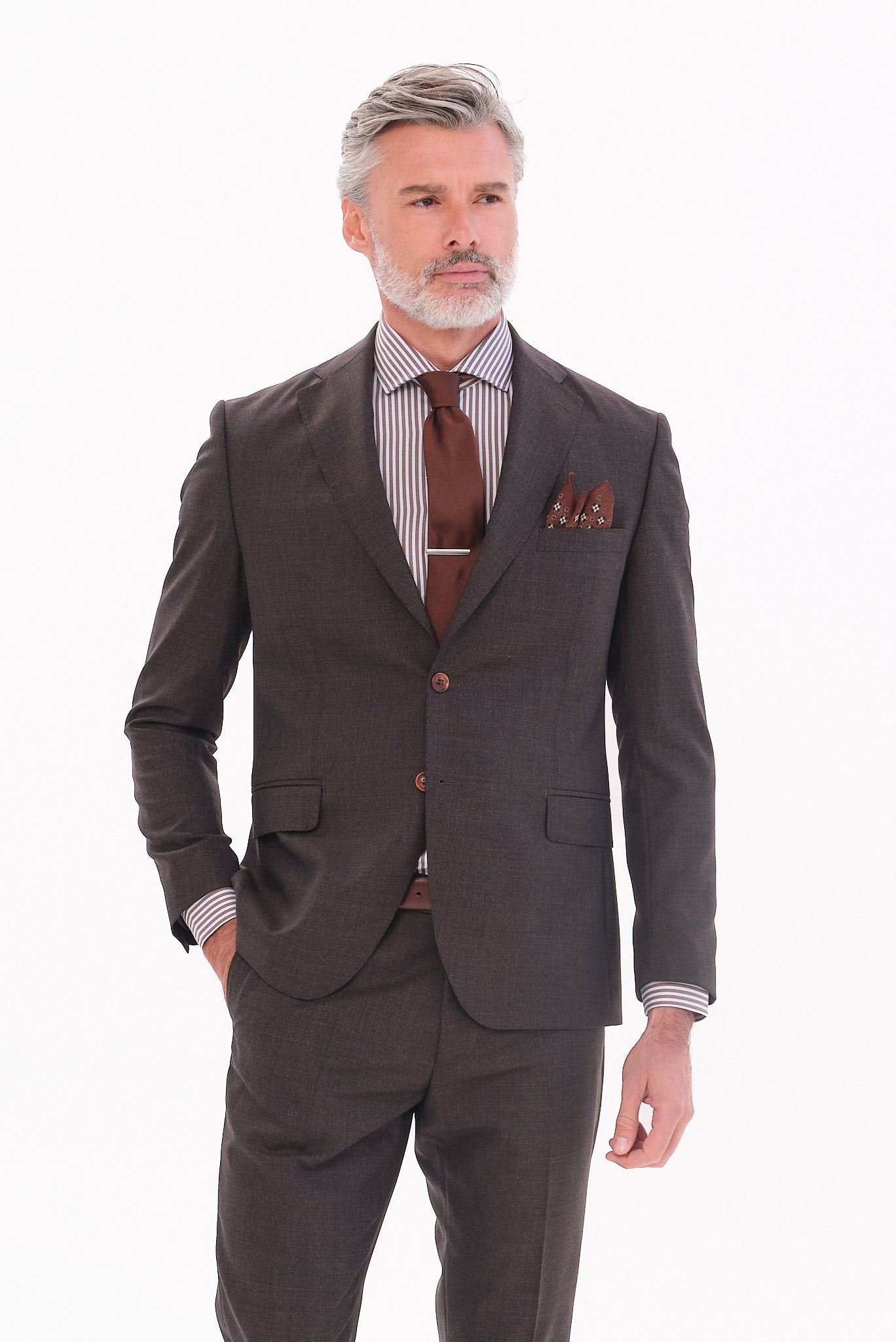 ΑΝΔΡΙΚΟ ΚΑΦΕ ΚΟΣΤΟΥΜΙ VITALE BARBERIS CANONICO SLIM FIT PORTOBELLO'S