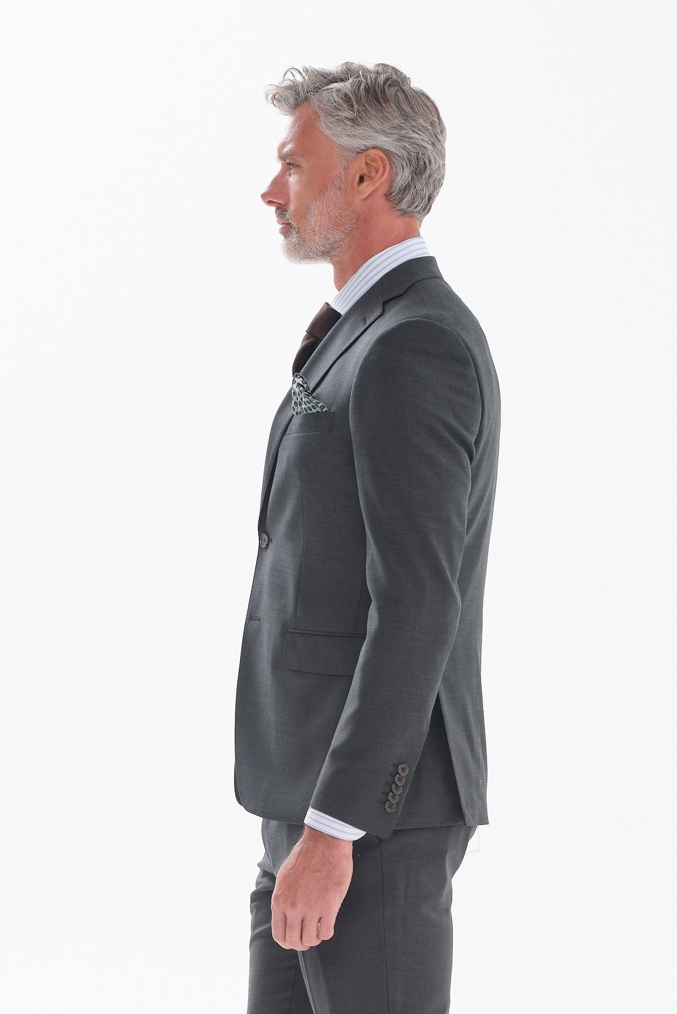 ΑΝΔΡΙΚΟ ΜΑΛΛΙΝΟ ΚΟΣΤΟΥΜΙ PORTOBELLO'S SLIM FIT ΣΕ ΛΑΔΙ ΧΡΩΜΑ