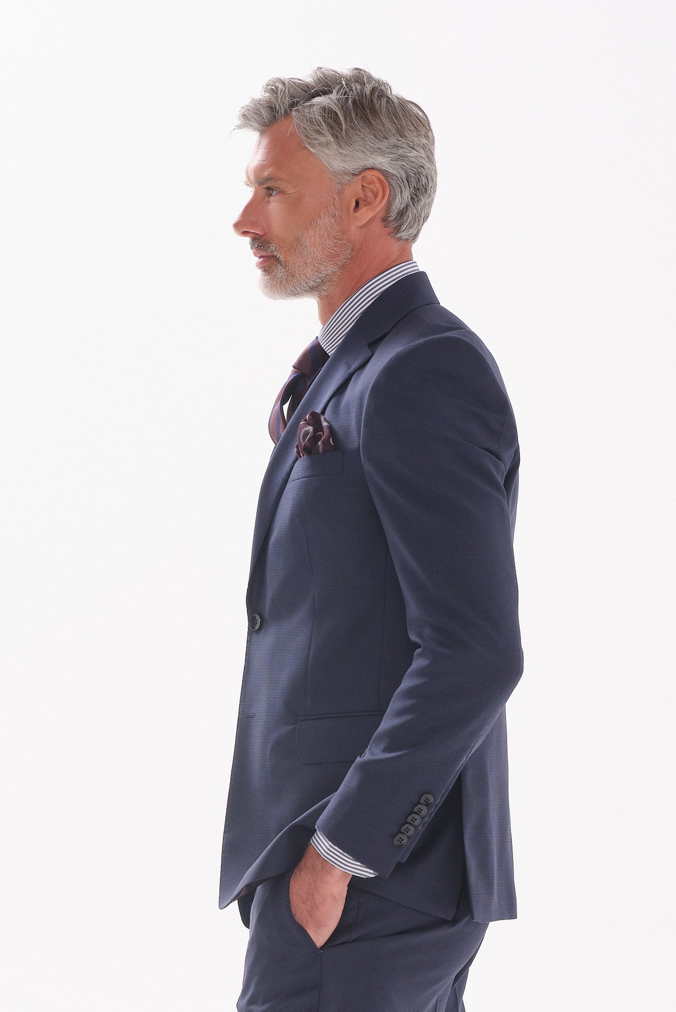 ΑΝΔΡΙΚΟ ΜΠΛΕ ΜΑΛΛΙΝΟ ΚΟΣΤΟΥΜΙ MARZOTTO SLIM FIT PORTOBELLO'S