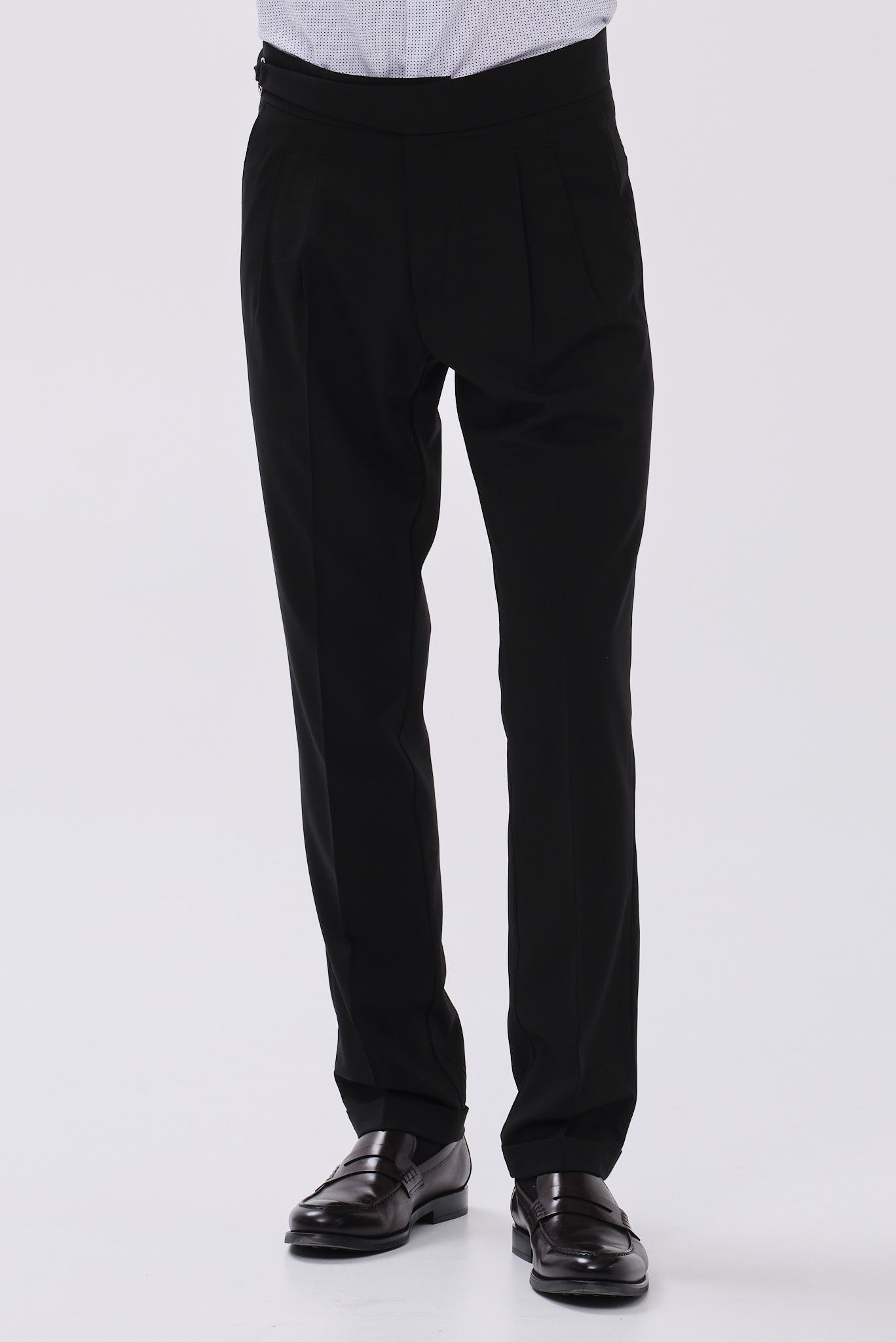 ΑΝΔΡΙΚΟ ΜΑΥΡΟ CHINOS ΠΑΝΤΕΛΟΝΙ PORTOBELLO'S MODERN FIT ΜΕ ΔΙΠΛΗ ΠΙΕΤΑ