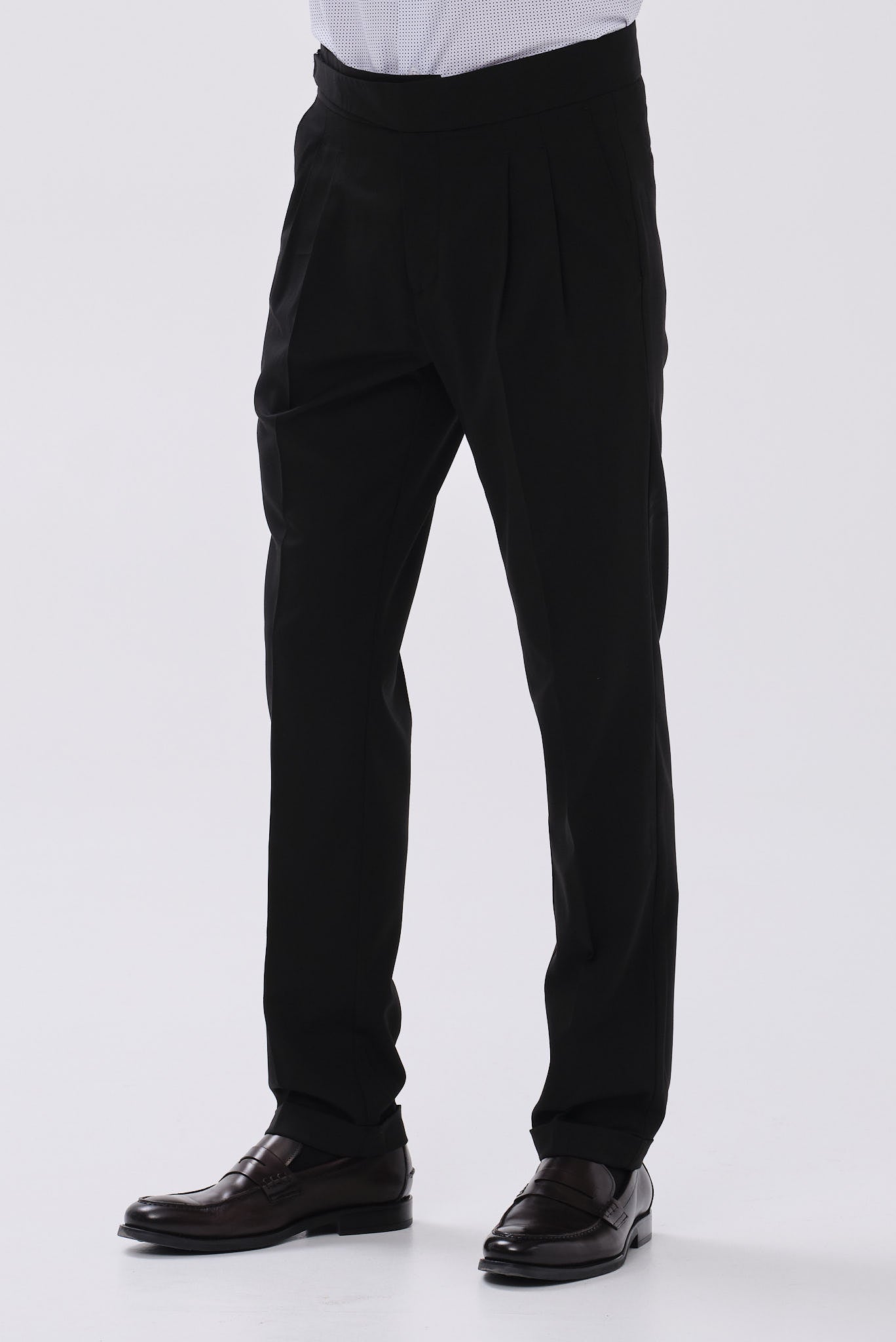 ΑΝΔΡΙΚΟ ΜΑΥΡΟ CHINOS ΠΑΝΤΕΛΟΝΙ PORTOBELLO'S MODERN FIT ΜΕ ΔΙΠΛΗ ΠΙΕΤΑ