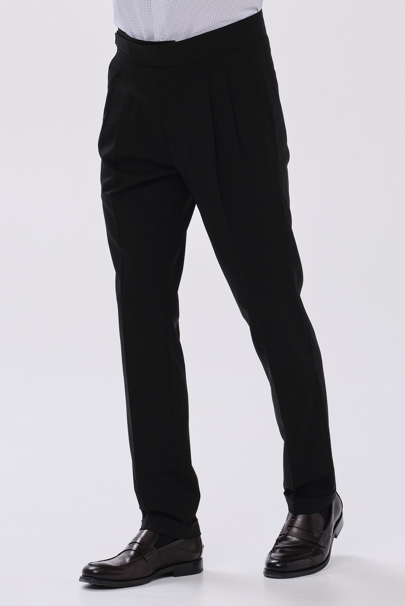 ΑΝΔΡΙΚΟ ΜΑΥΡΟ CHINOS ΠΑΝΤΕΛΟΝΙ PORTOBELLO'S MODERN FIT ΜΕ ΔΙΠΛΗ ΠΙΕΤΑ