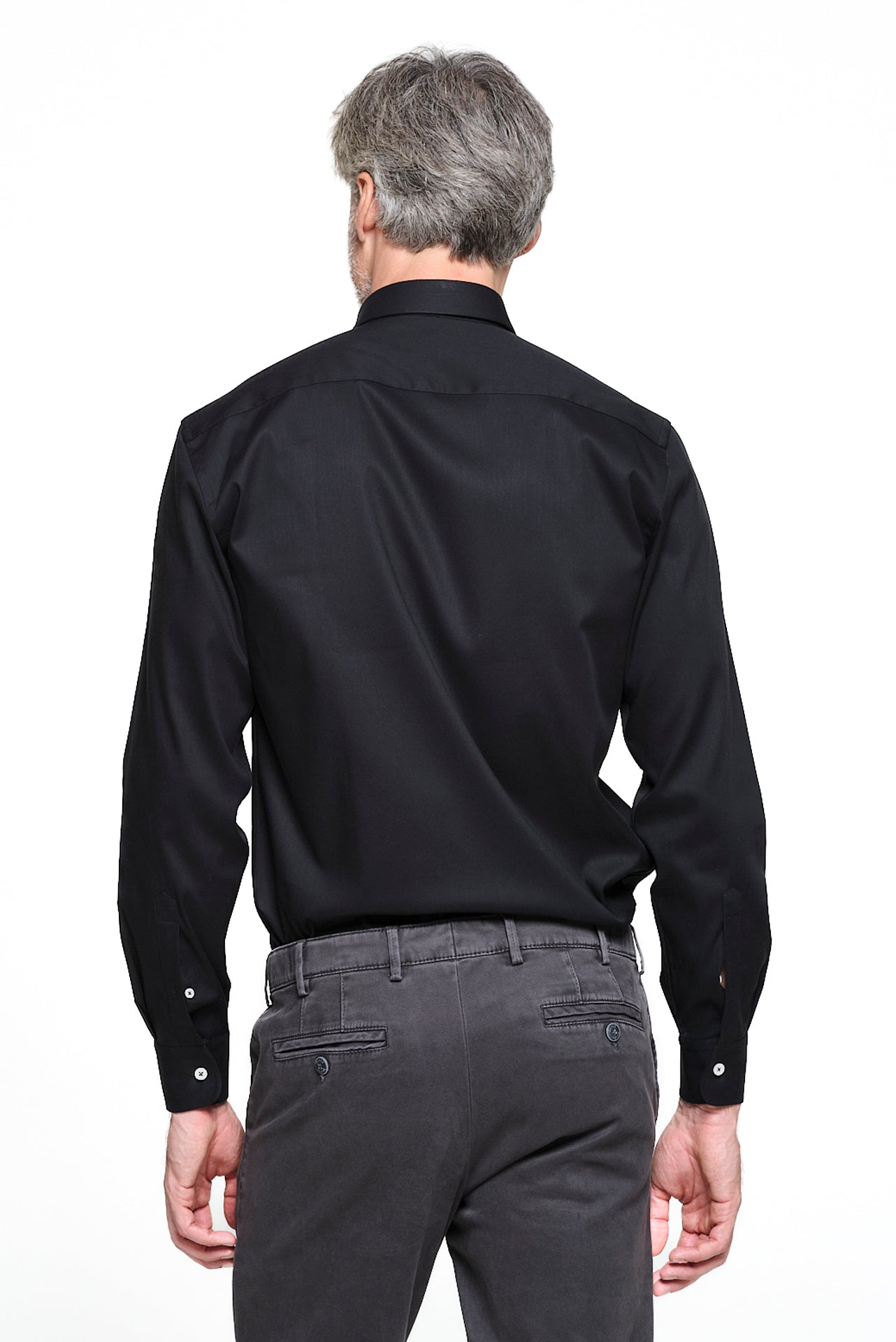 ΑΝΔΡΙΚΟ ΜΑΥΡΟ ΠΟΥΚΑΜΙΣΟ ΜΕ BUTTON DOWN ΓΙΑΚΑ REGULAR FIT PORTOBELLO'S