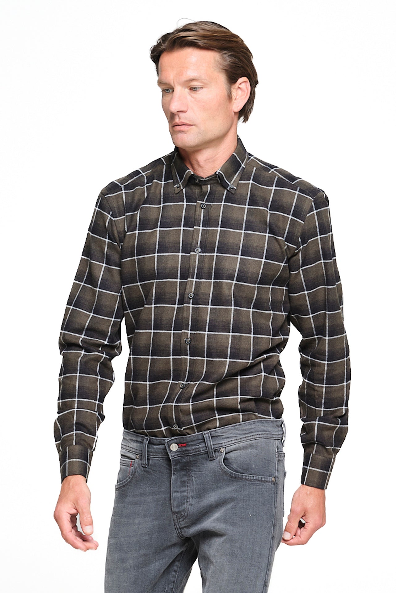 ΑΝΔΡΙΚΟ ΛΑΔΙ ΚΑΡΟ ΠΟΥΚΑΜΙΣΟ ΜΕ BUTTON DOWN ΓΙΑΚΑ REGULAR FIT PORTOBELLO'S