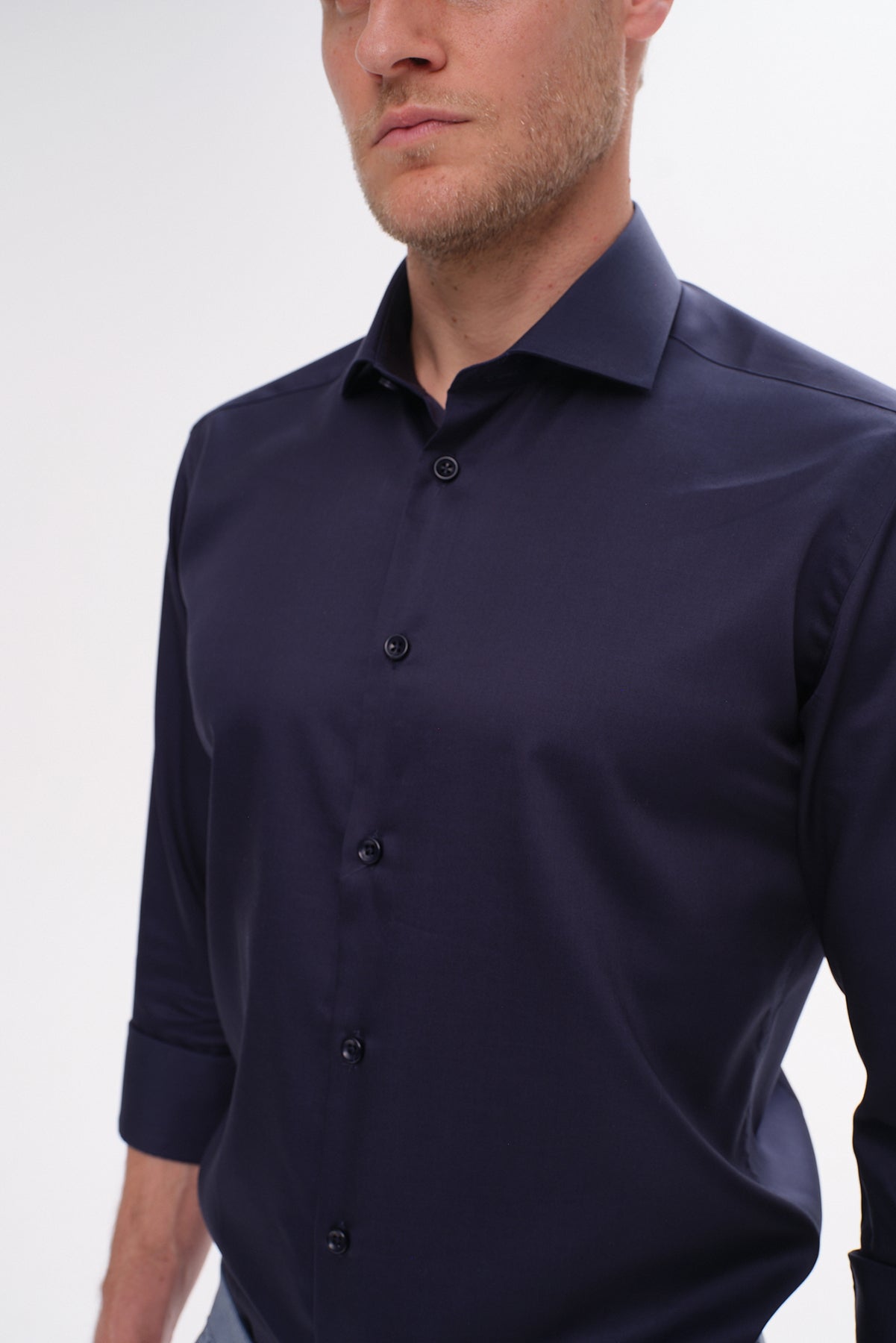 ΑΝΔΡΙΚΟ ΠΟΥΚΑΜΙΣΟ PORTOBELLO'S ΜΕ REX ΓΙΑΚΑ ΣΕ ΜΠΛΕ ΧΡΩΜΑ