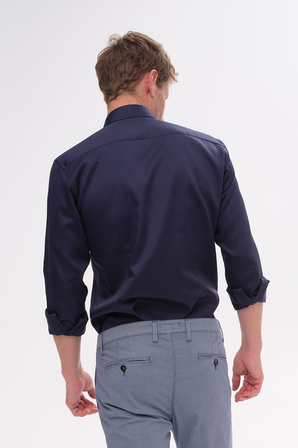 ΑΝΔΡΙΚΟ ΠΟΥΚΑΜΙΣΟ PORTOBELLO'S ΜΕ REX ΓΙΑΚΑ ΣΕ ΜΠΛΕ ΧΡΩΜΑ