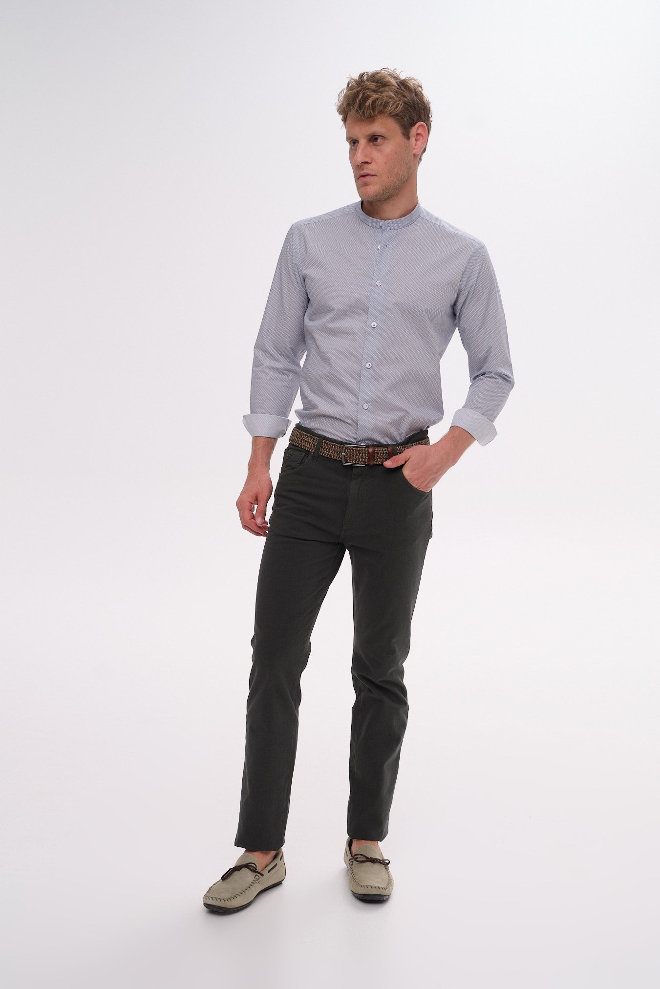 ΑΝΔΡΙΚΟ ΠΟΥΚΑΜΙΣΟ ΣΙΕΛ PORTOBELLO'S ΜΕ ΜΑΟ ΓΙΑΚΑ ΚΑΙ ΜΙΚΡΟΣΧΕΔΙΟ