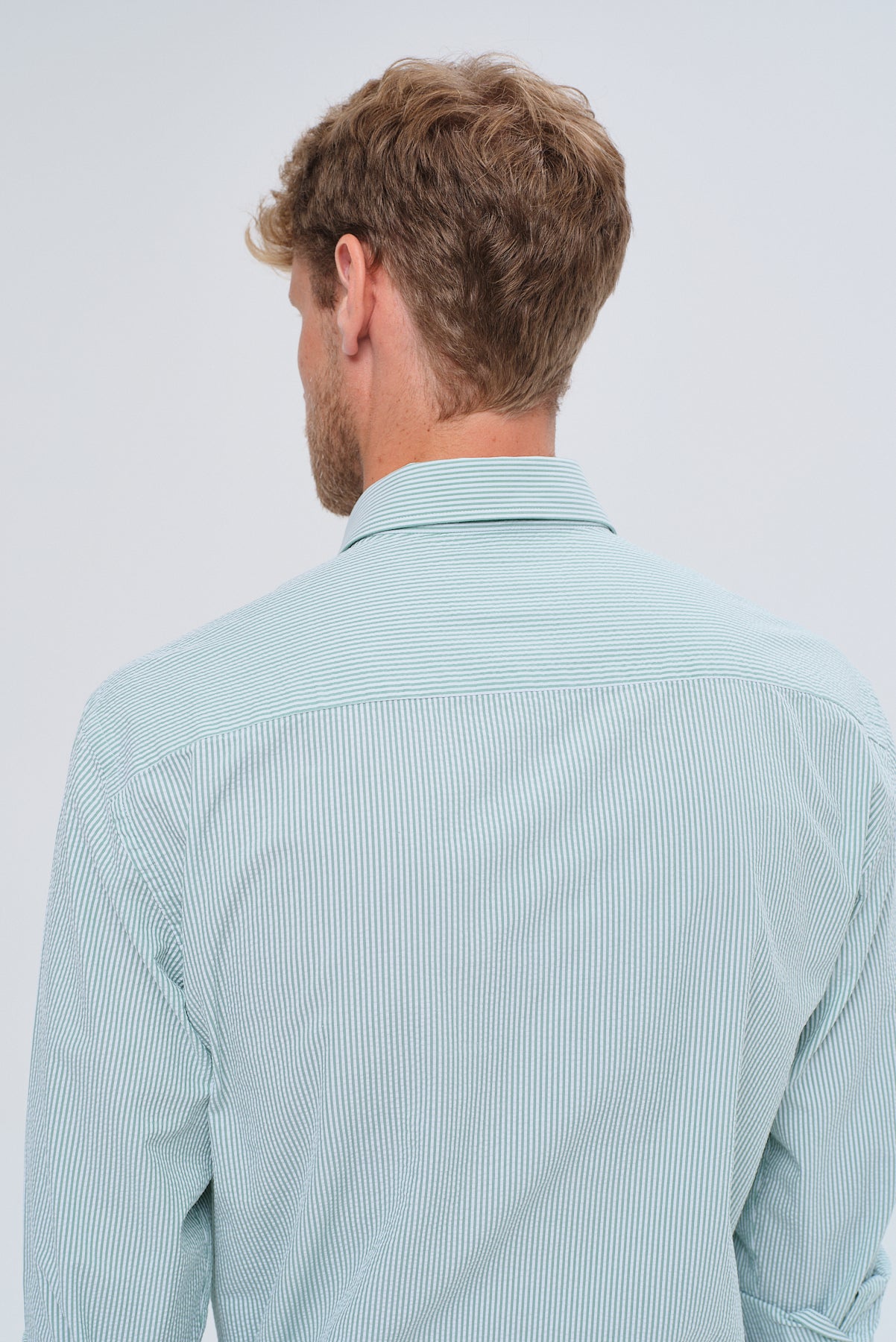 ΑΝΔΡΙΚΟ ΠΟΥΚΑΜΙΣΟ PORTOBELLO'S ΜΕ ΨΙΛΕΣ ΡΙΓΕΣ ΠΡΑΣΙΝΟ ΚΑΙ REX ΓΙΑΚΑ