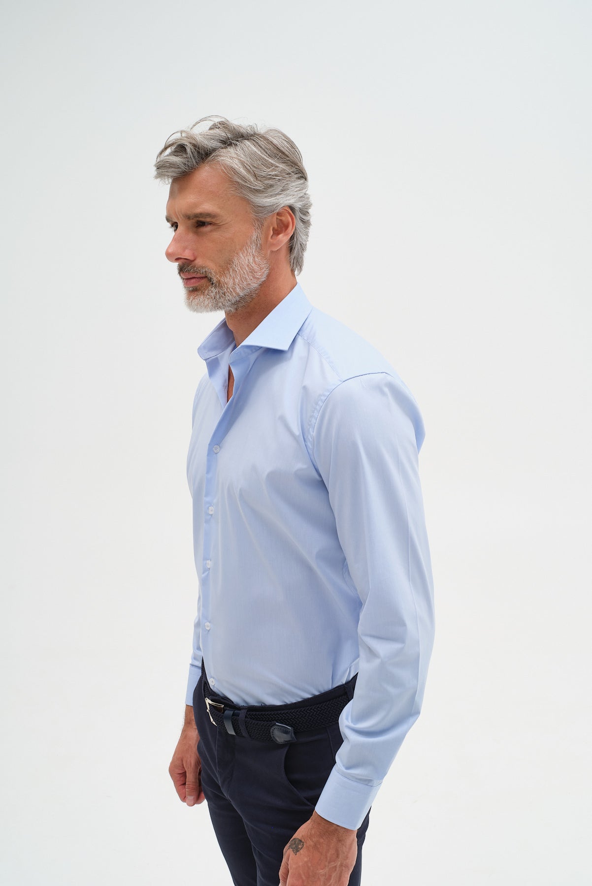 ΑΝΔΡΙΚΟ ΣΙΕΛ ΜΟΝΟΧΡΩΜΟ ΠΟΥΚΑΜΙΣΟ PORTOBELLO'S ΜΕ REX ΓΙΑΚΑ