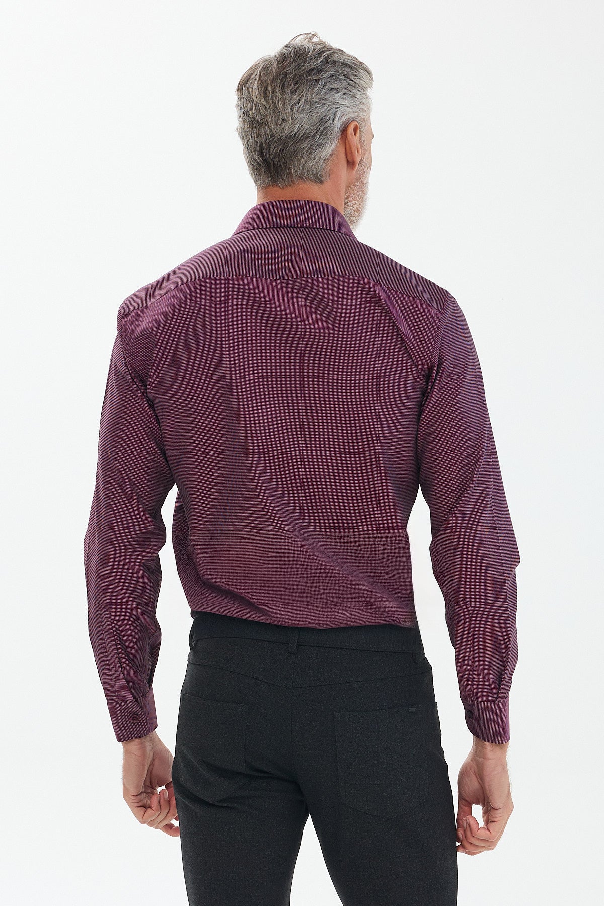 ΑΝΔΡΙΚΟ ΜΠΟΡΝΤΟ ΠΟΥΚΑΜΙΣΟ ΜΕ ΜΙΚΡΟΣΧΕΔΙΟ PORTOBELLO'S REGULAR FIT ΚΑΙ REX ΓΙΑΚΑ