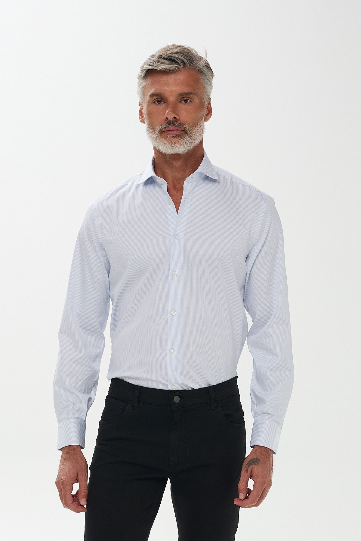 ΑΝΔΡΙΚΟ ΣΙΕΛ ΠΟΥΚΑΜΙΣΟ ΜΕ REX ΓΙΑΚΑ REGULAR FIT PORTOBELLO'S