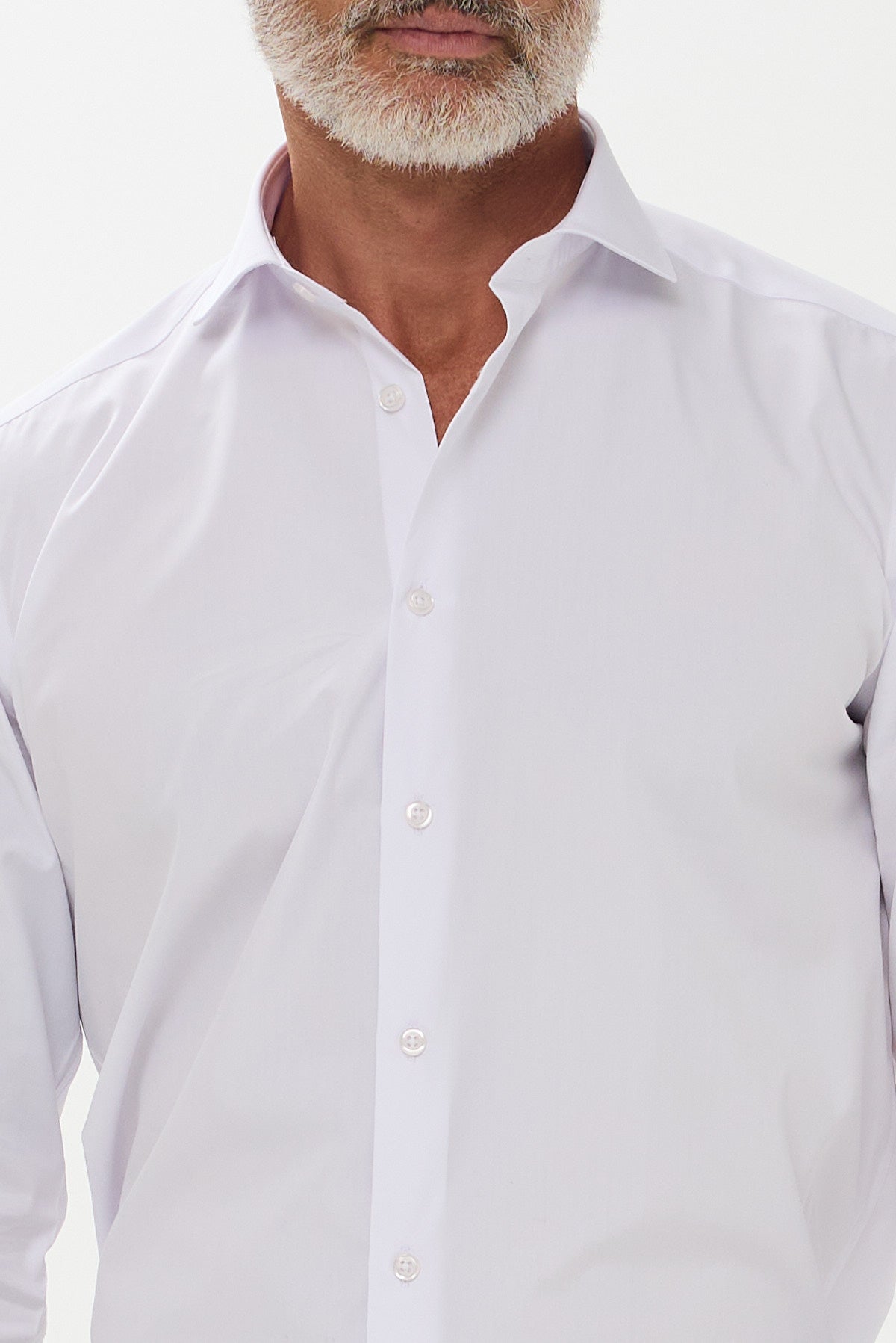 ΑΝΔΡΙΚΟ ΛΕΥΚΟ ΠΟΥΚΑΜΙΣΟ ΠΟΠΛΙΝΑ ΜΕ REX ΓΙΑΚΑ REGULAR FIT PORTOBELLO'S