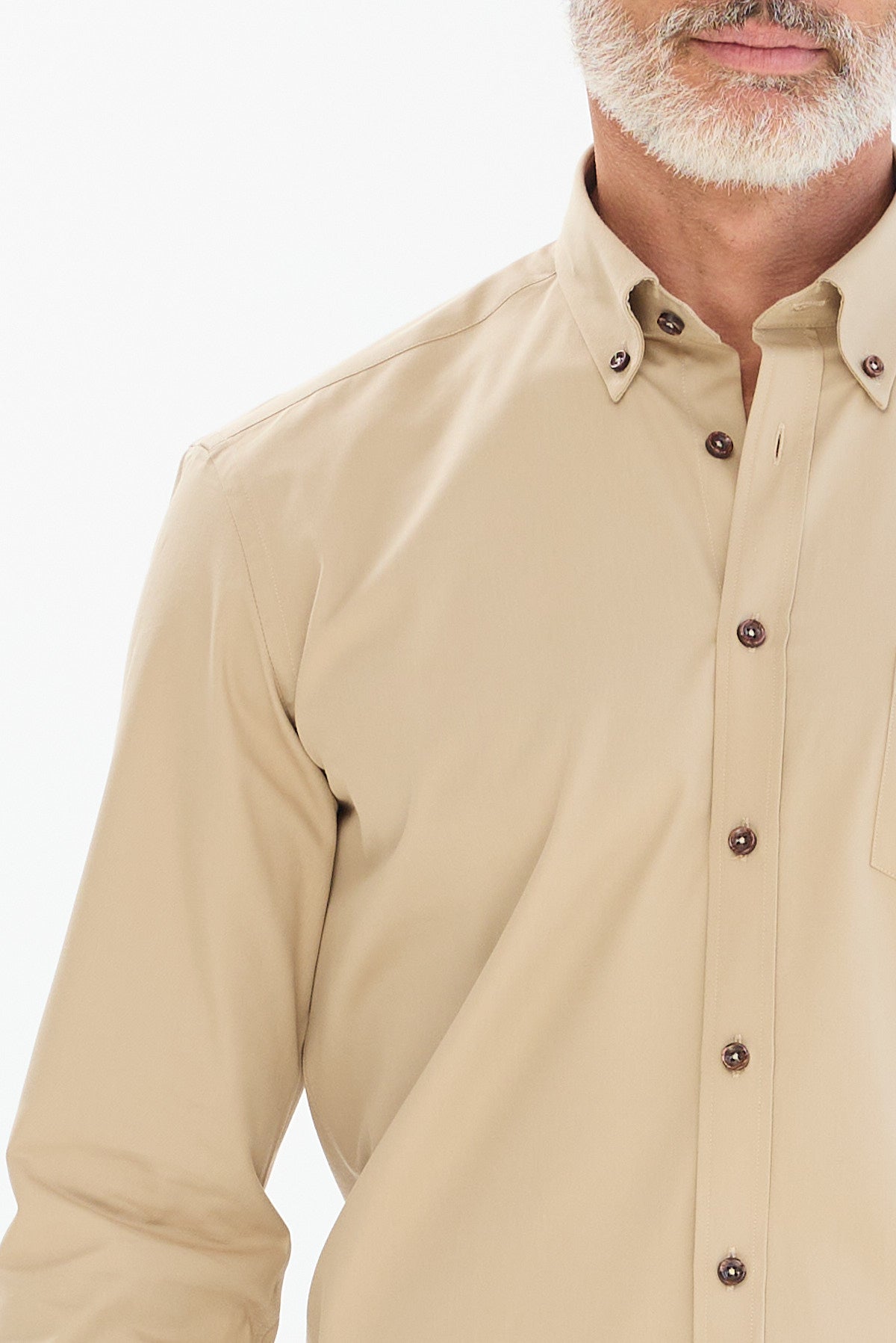 ΑΝΔΡΙΚΟ ΣΚΟΥΡΟ ΜΠΕΖ ΠΟΥΚΑΜΙΣΟ PORTOBELLO'S ΜΕ BUTTON DOWN ΓΙΑΚΑ REGULAR FIT