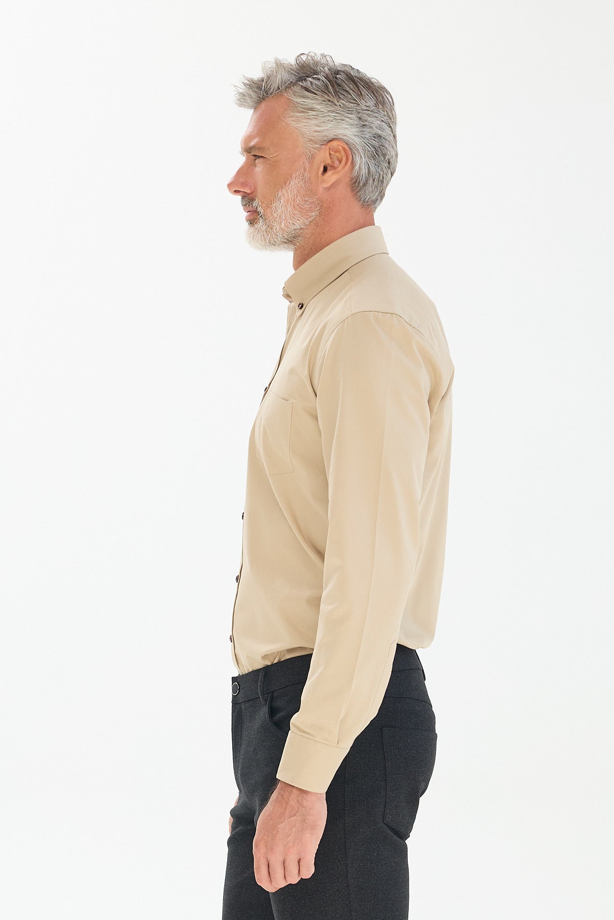 ΑΝΔΡΙΚΟ ΣΚΟΥΡΟ ΜΠΕΖ ΠΟΥΚΑΜΙΣΟ PORTOBELLO'S ΜΕ BUTTON DOWN ΓΙΑΚΑ REGULAR FIT