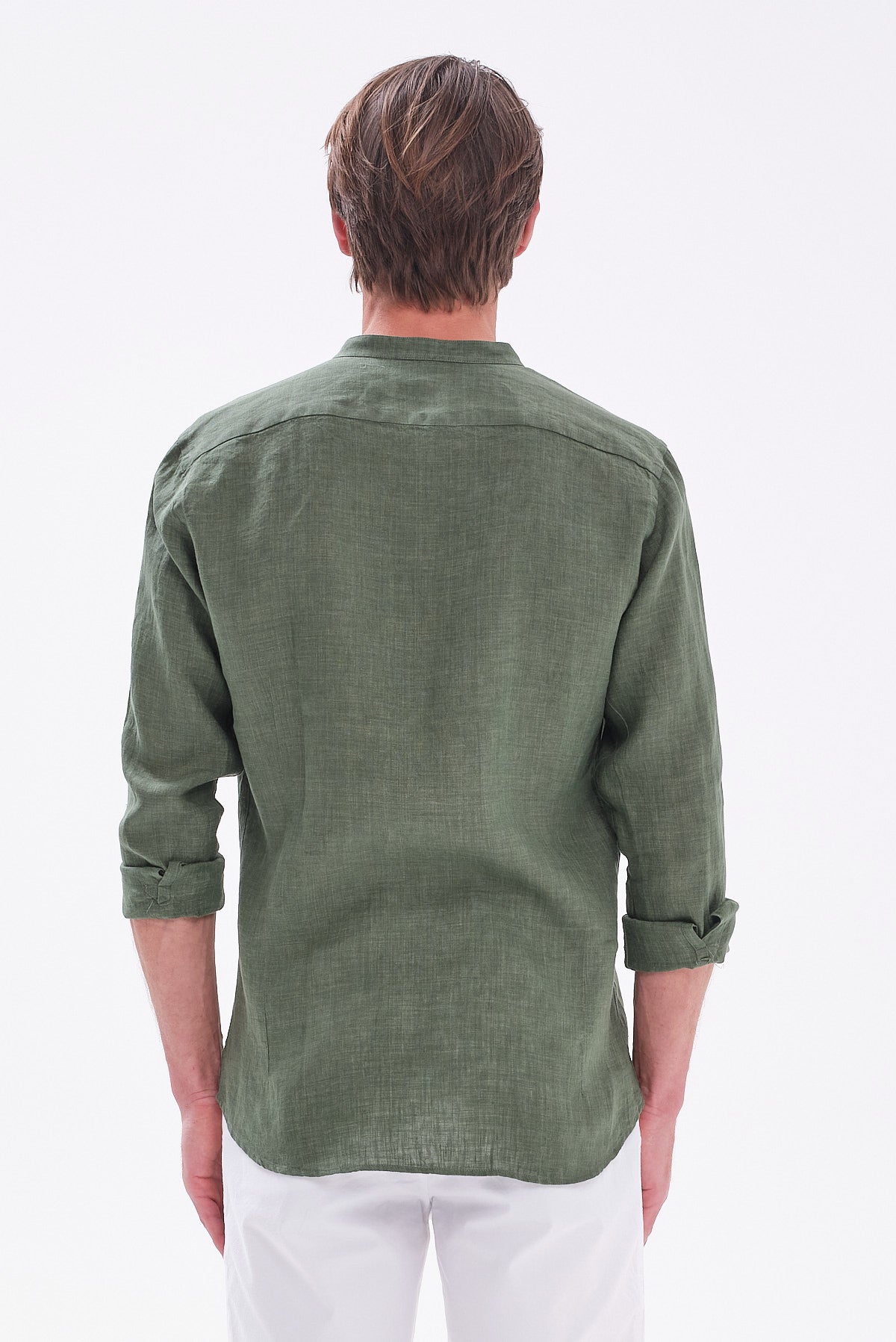 ΑΝΔΡΙΚΟ ΛΑΔΙ ΛΙΝΟ ΠΟΥΚΑΜΙΣΟ PORTOBELLO'S MODERN FIT ΜΕ MAO ΓΙΑΚΑ