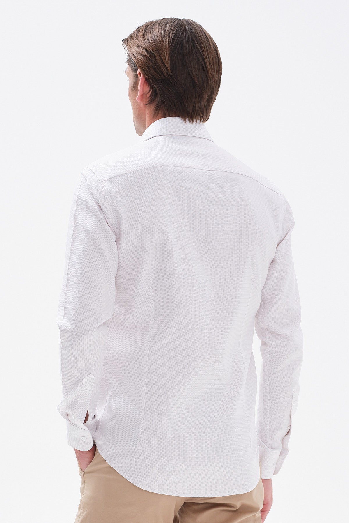 ΑΝΔΡΙΚΟ ΜΠΕΖ ΑΝΟΙΚΤΟ ΠΟΥΚΑΜΙΣΟ ΜΕ ΜΙΚΡΟΣΧΕΔΙΟ PORTOBELLO'S SLIM FIT ΜΕ REX ΓΙΑΚΑ