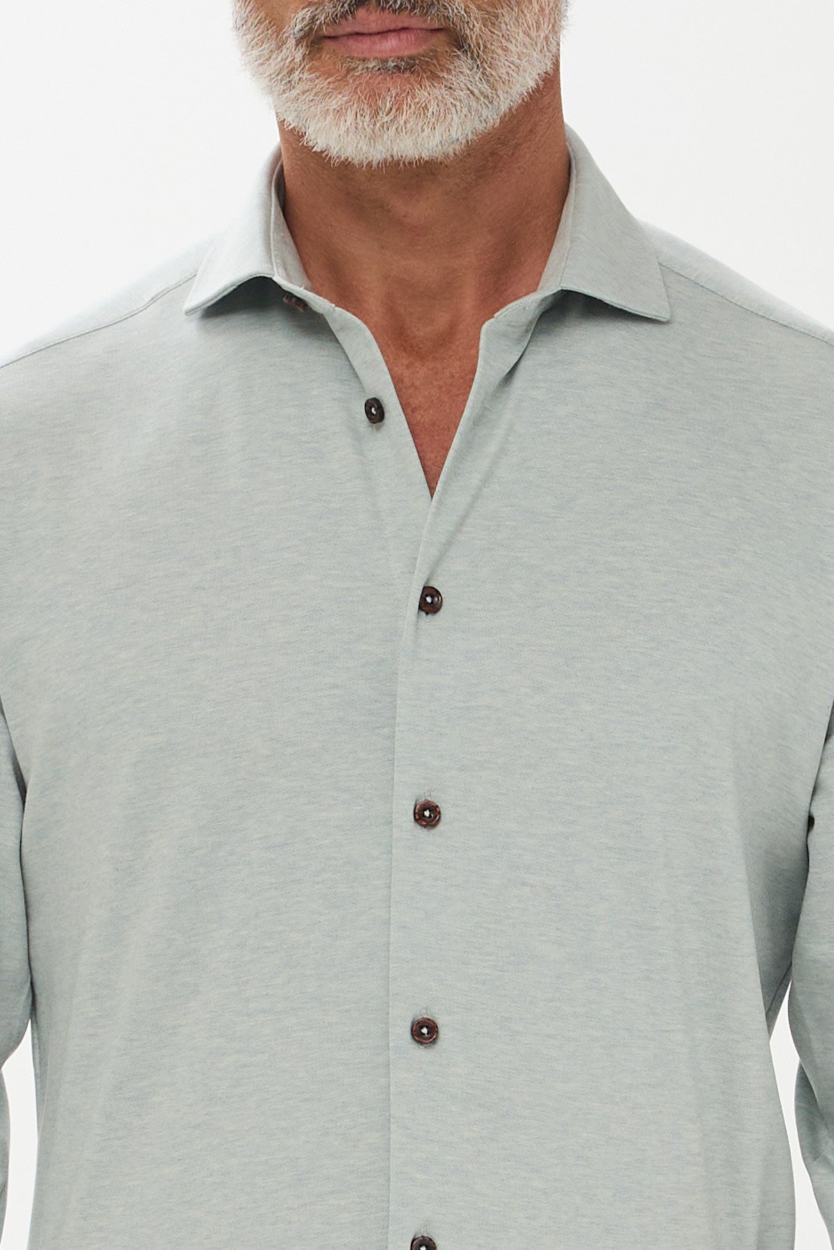 ΑΝΔΡΙΚΟ ΠΟΥΚΑΜΙΣΟ ΣΕ ΑΠΟΧΡΩΣΗ ΜΕΝΤΑ REGULAR FIT PORTOBELLO'S ΜΕ REX ΓΙΑΚΑ