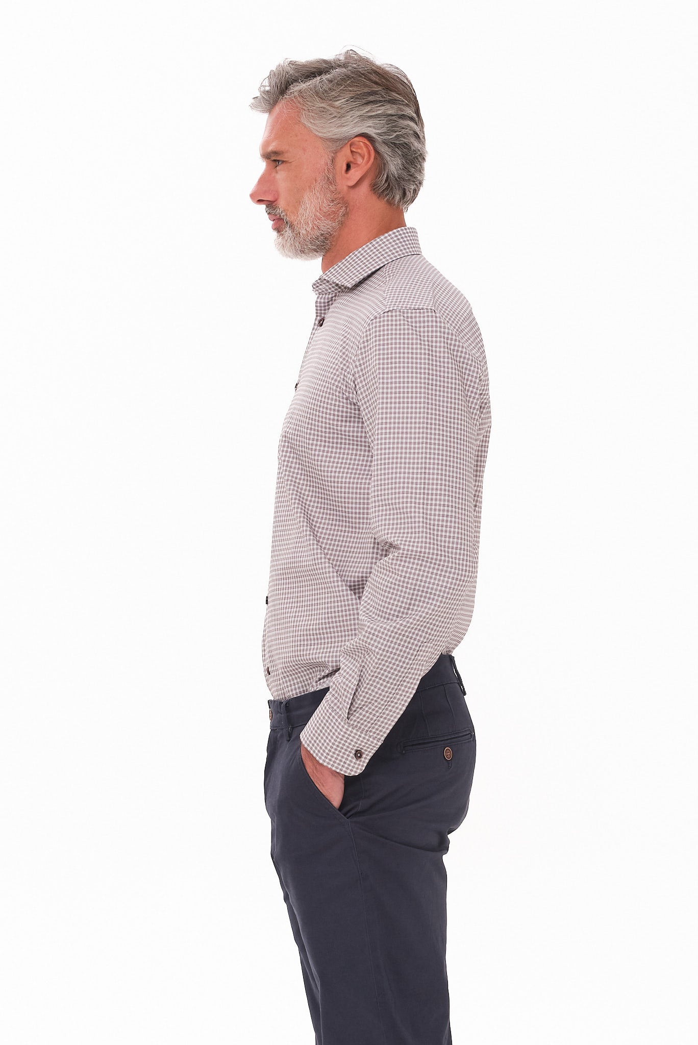 ΑΝΔΡΙΚΟ ΚΑΦΕ ΚΑΡΟ ΠΟΥΚΑΜΙΣΟ PORTOBELLO'S ME REX ΓΙΑΚΑ REGULAR FIT