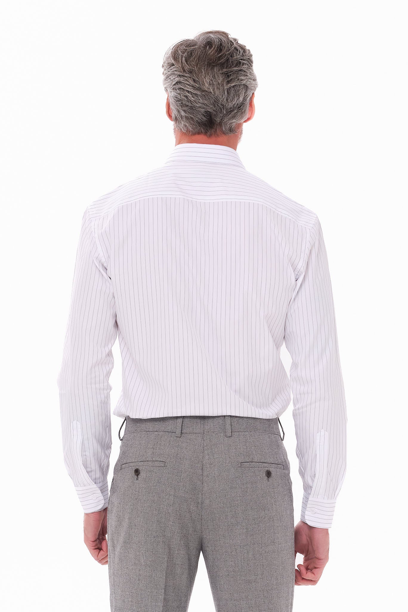 ΑΝΔΡΙΚΟ ΑΣΠΡΟ ΜΑΥΡΟ ΡΙΓΕ ΠΟΥΚΑΜΙΣΟ PORTOBELLO'S ME REX ΓΙΑΚΑ REGULAR FIT