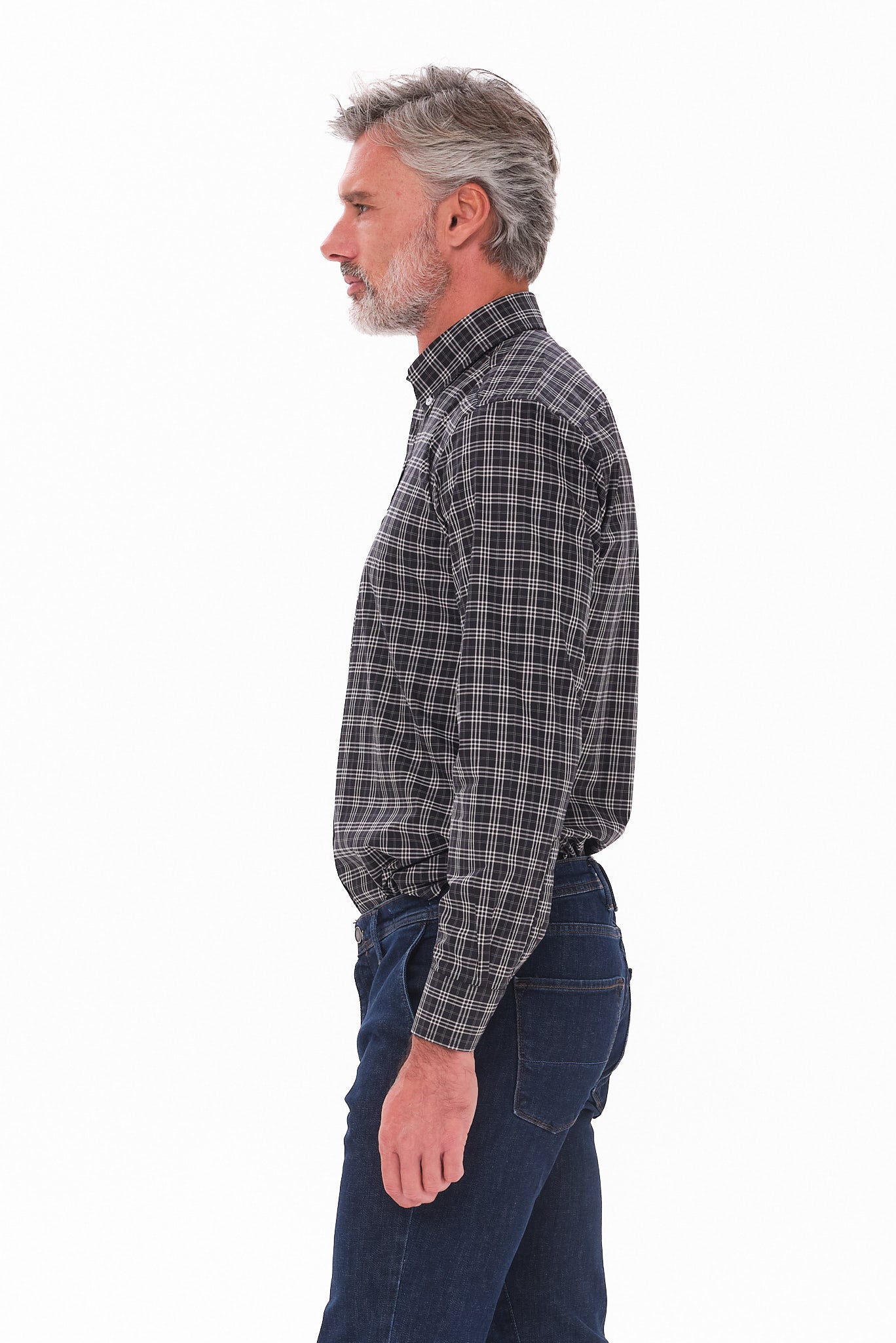 ΑΝΔΡΙΚΟ ΜΑΥΡΟ ΚΑΡΟ ΠΟΥΚΑΜΙΣΟ PORTOBELLO'S ME BUTTON DOWN ΓΙΑΚΑ REGULAR FIT