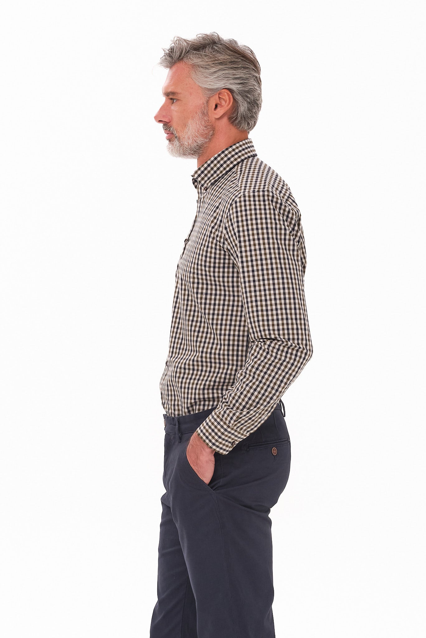 ΑΝΔΡΙΚΟ ΛΑΔΙ ΚΑΡΟ ΠΟΥΚΑΜΙΣΟ PORTOBELLO'S ME BUTTON DOWN ΓΙΑΚΑ REGULAR FIT