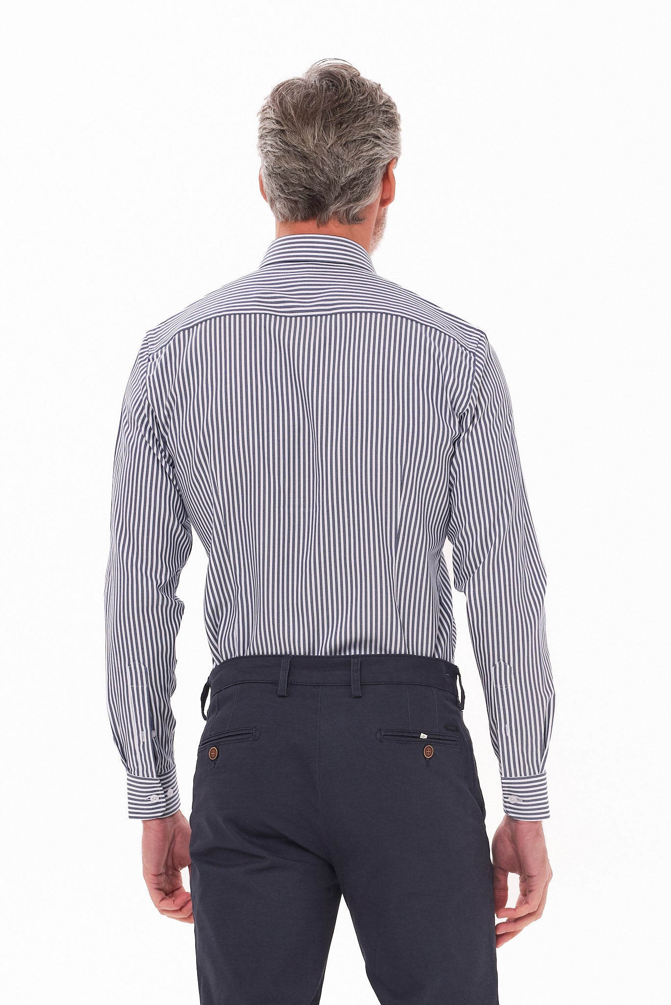 ΑΝΔΡΙΚΟ ΜΠΛΕ ΡΙΓΕ ΠΟΥΚΑΜΙΣΟ PORTOBELLO'S ΜΕ REX ΓΙΑΚΑ SLIM FIT