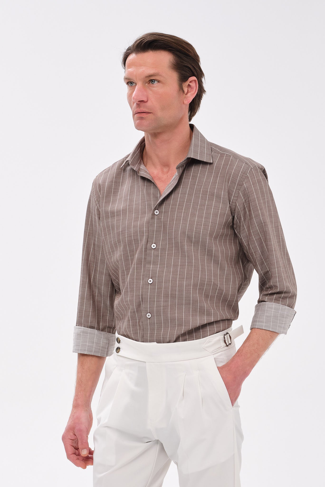ΑΝΔΡΙΚΟ ΡΙΓΕ ΚΑΦΕ ΠΟΥΚΑΜΙΣΟ PORTOBELLO'S ΜΕ REX STAR ΓΙΑΚΑ REGULAR FIT