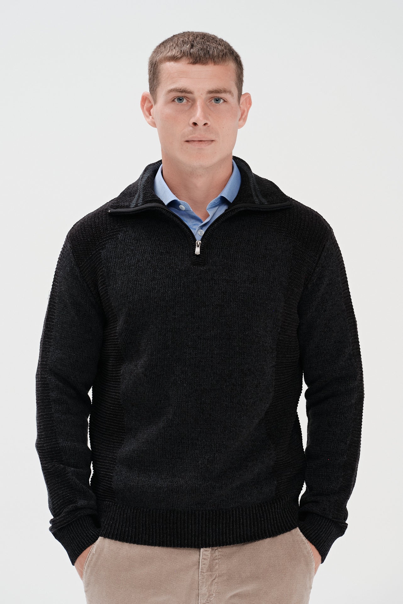 ΑΝΔΡΙΚΟ ΠΟΥΛΟΒΕΡ ΜΕ ΦΕΡΜΟΥΑΡ PORTOBELLO'S ΣΤΗΝ ΑΠΟΧΡΩΣΗ ΤΟΥ ΓΡΑΦΙΤΗ REGULAR FIT