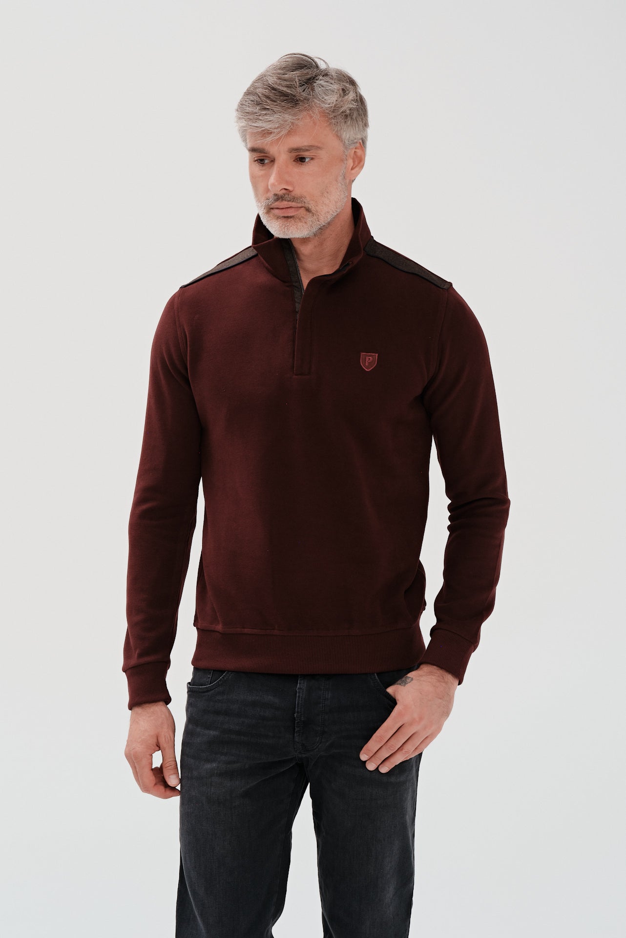 ΑΝΔΡΙΚΟ ΜΠΟΡΝΤΟ ΠΟΥΛΟΒΕΡ LUPETTO ZIP ΜΕ ΛΕΠΤΟΜΕΡΕΙΕΣ PORTOBELLO'S REGULAR FIT