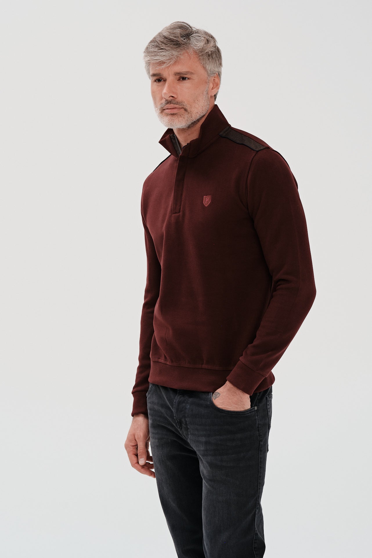 ΑΝΔΡΙΚΟ ΜΠΟΡΝΤΟ ΠΟΥΛΟΒΕΡ LUPETTO ZIP ΜΕ ΛΕΠΤΟΜΕΡΕΙΕΣ PORTOBELLO'S REGULAR FIT