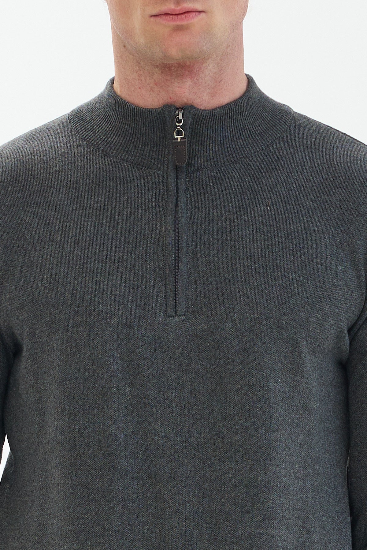 ΑΝΔΡΙΚΟ ΣΚΟΥΡΟ ΓΚΡΙ ΠΟΥΛΟΒΕΡ LUPETTO ZIP PORTOBELLO'S REGULAR FIT