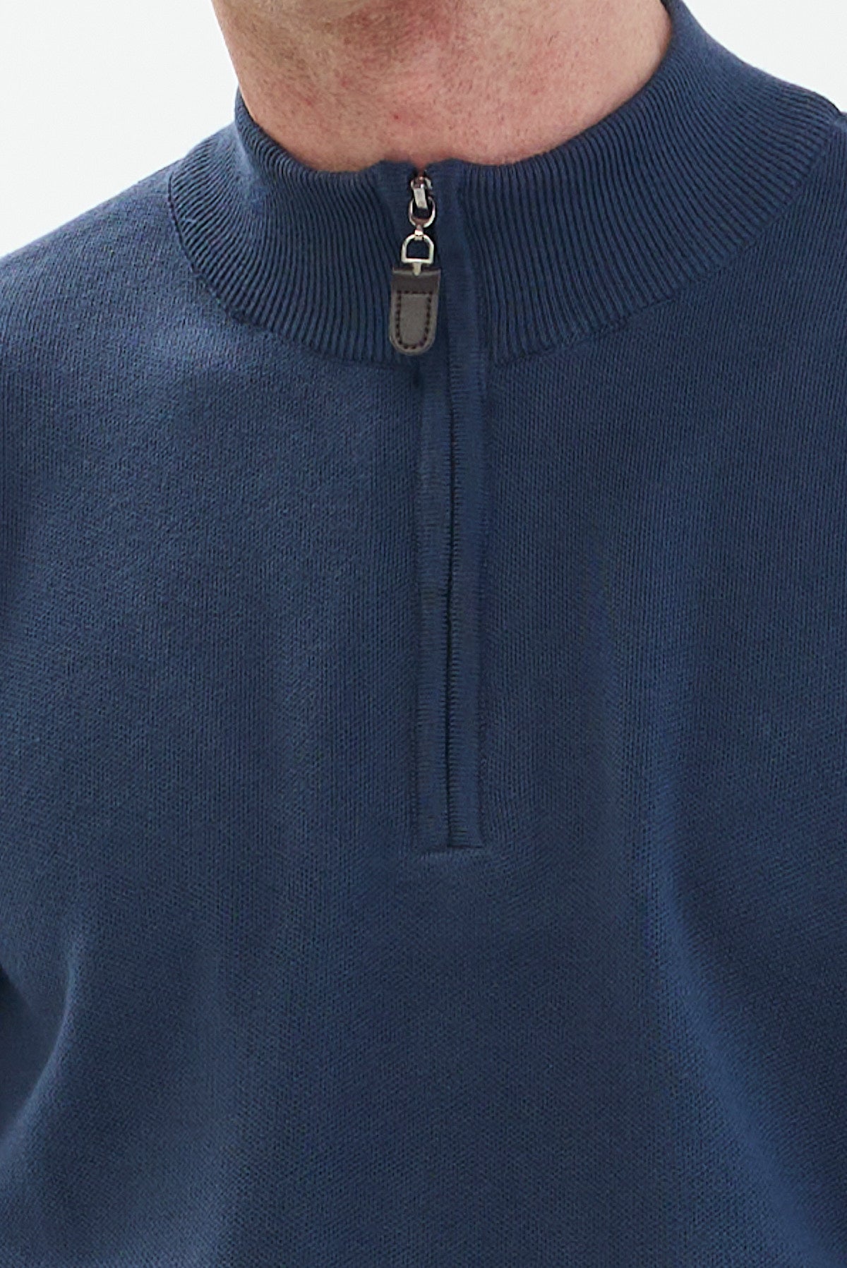 ΑΝΔΡΙΚΟ ΠΟΥΛΟΒΕΡ LUPETTO ZIP PORTOBELLO'S ΣΕ ΧΡΩΜΑ ΙΝΤΙΓΚΟ REGULAR FIT