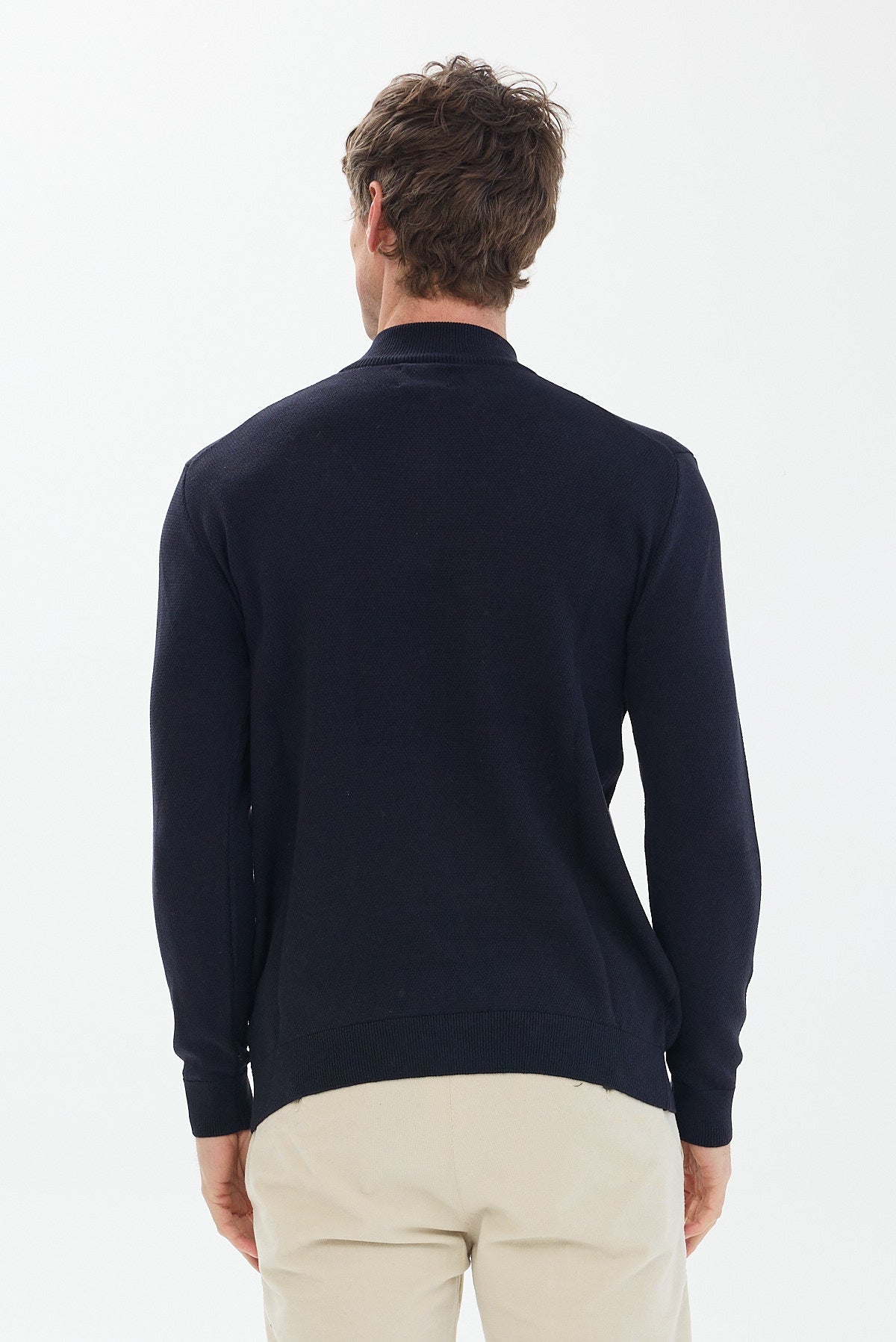 ΑΝΔΡΙΚΟ ΜΠΛΕ ΠΟΥΛΟΒΕΡ LUPETTO ZIP PORTOBELLO'S REGULAR FIT