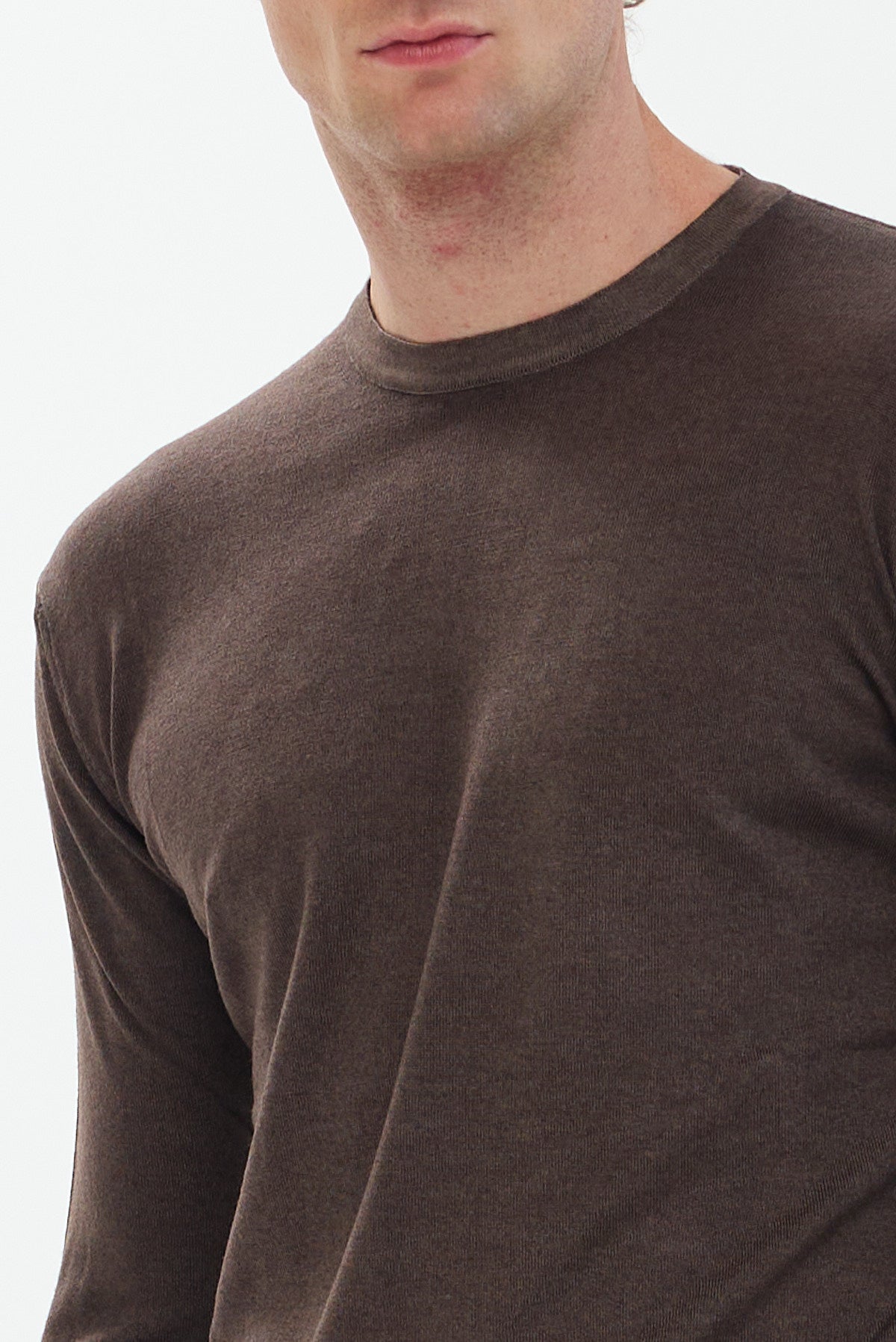 ΑΝΔΡΙΚΟ ΚΑΦΕ ΜΑΛΛΙΝΟ ΠΟΥΛΟΒΕΡ PORTOBELLO'S ΜΕ ΛΑΙΜΟΚΟΨΗ REGULAR FIT