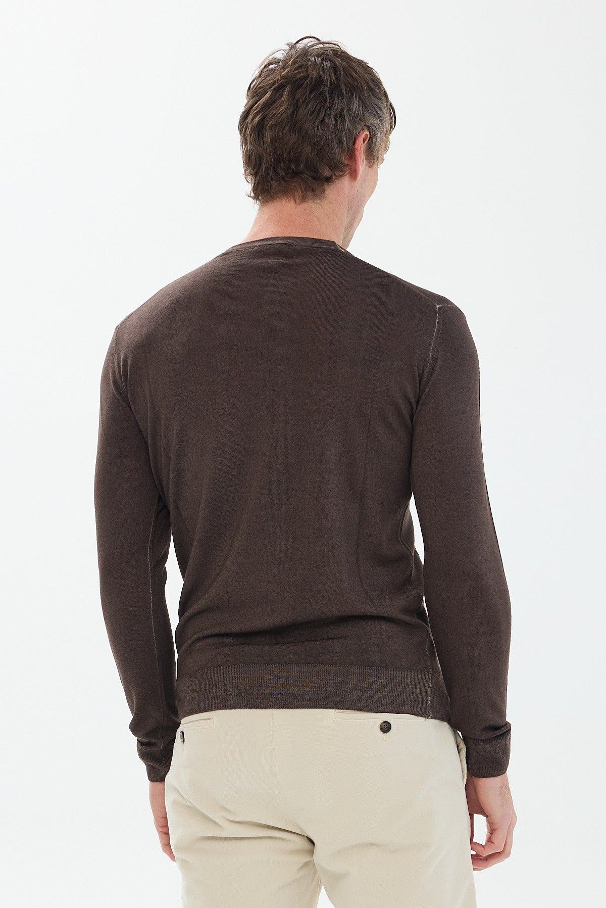 ΑΝΔΡΙΚΟ ΚΑΦΕ ΜΑΛΛΙΝΟ ΠΟΥΛΟΒΕΡ PORTOBELLO'S ΜΕ ΛΑΙΜΟΚΟΨΗ REGULAR FIT