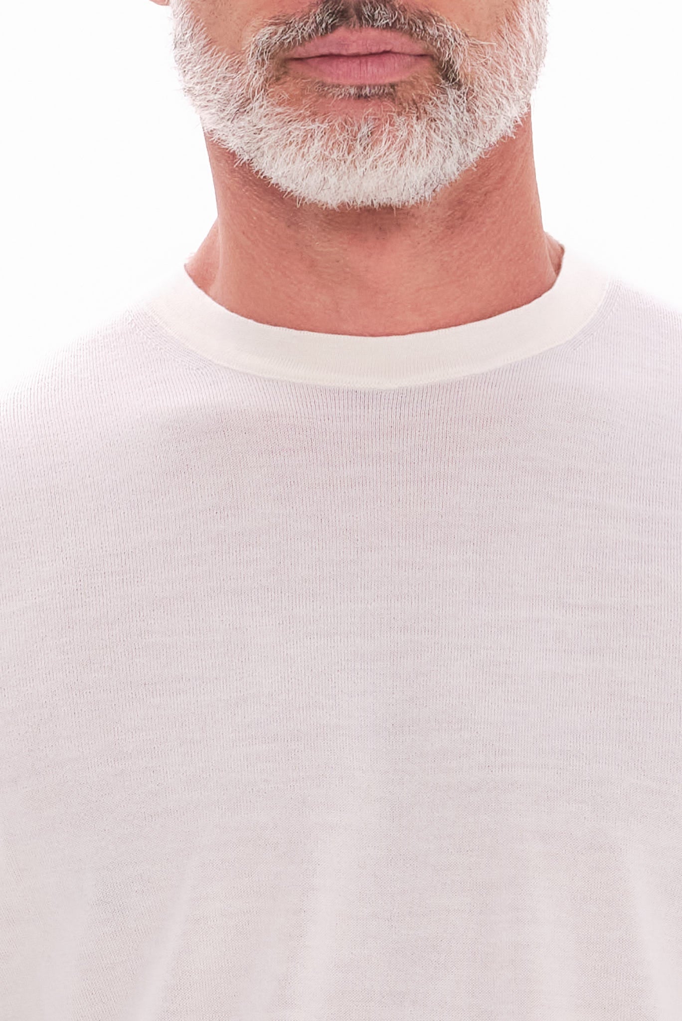 ΑΝΔΡΙΚΟ ΕΚΡΟΥ ΜΑΛΛΙΝΟ ΠΟΥΛΟΒΕΡ PORTOBELLO'S ΜΕ ΛΑΙΜΟΚΟΨΗ REGULAR FIT