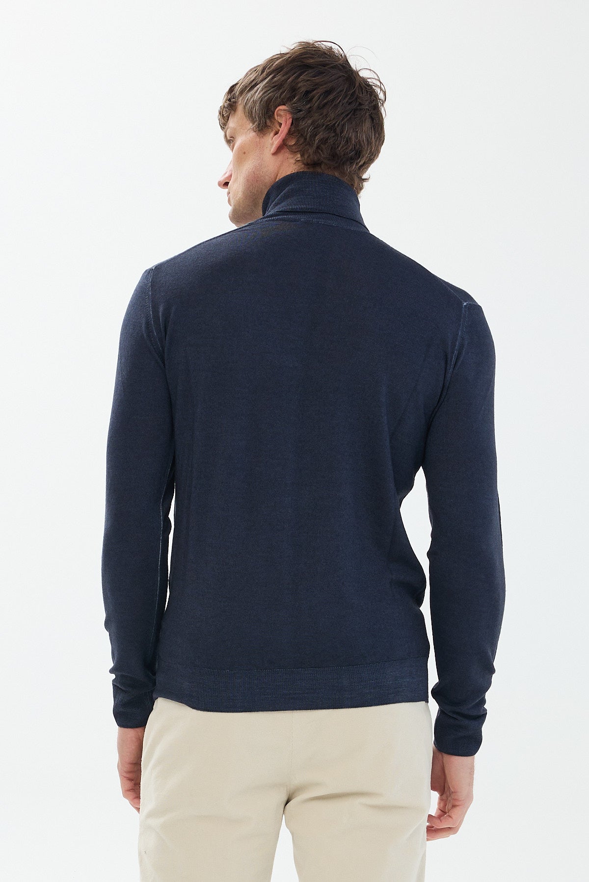 ΑΝΔΡΙΚΟ ΜΠΛΕ ΜΑΛΛΙΝΟ ΖΙΒΑΓΚΟ PORTOBELLO'S REGULAR FIT