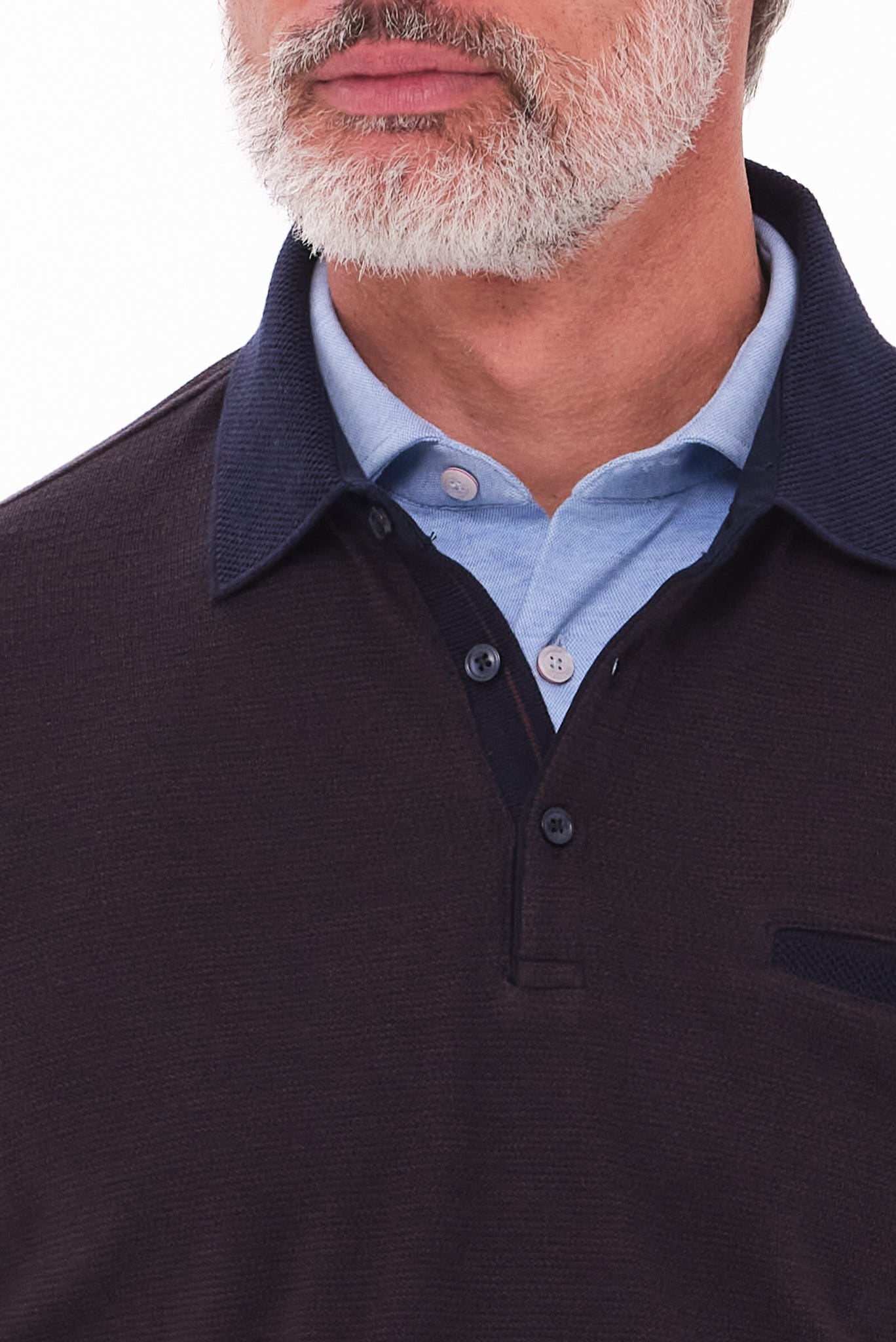 ΑΝΔΡΙΚΟ ΚΑΦΕ POLO ΜΑΚΡΥΜΑΝΙΚΟ PORTOBELLO'S REGULAR FIT