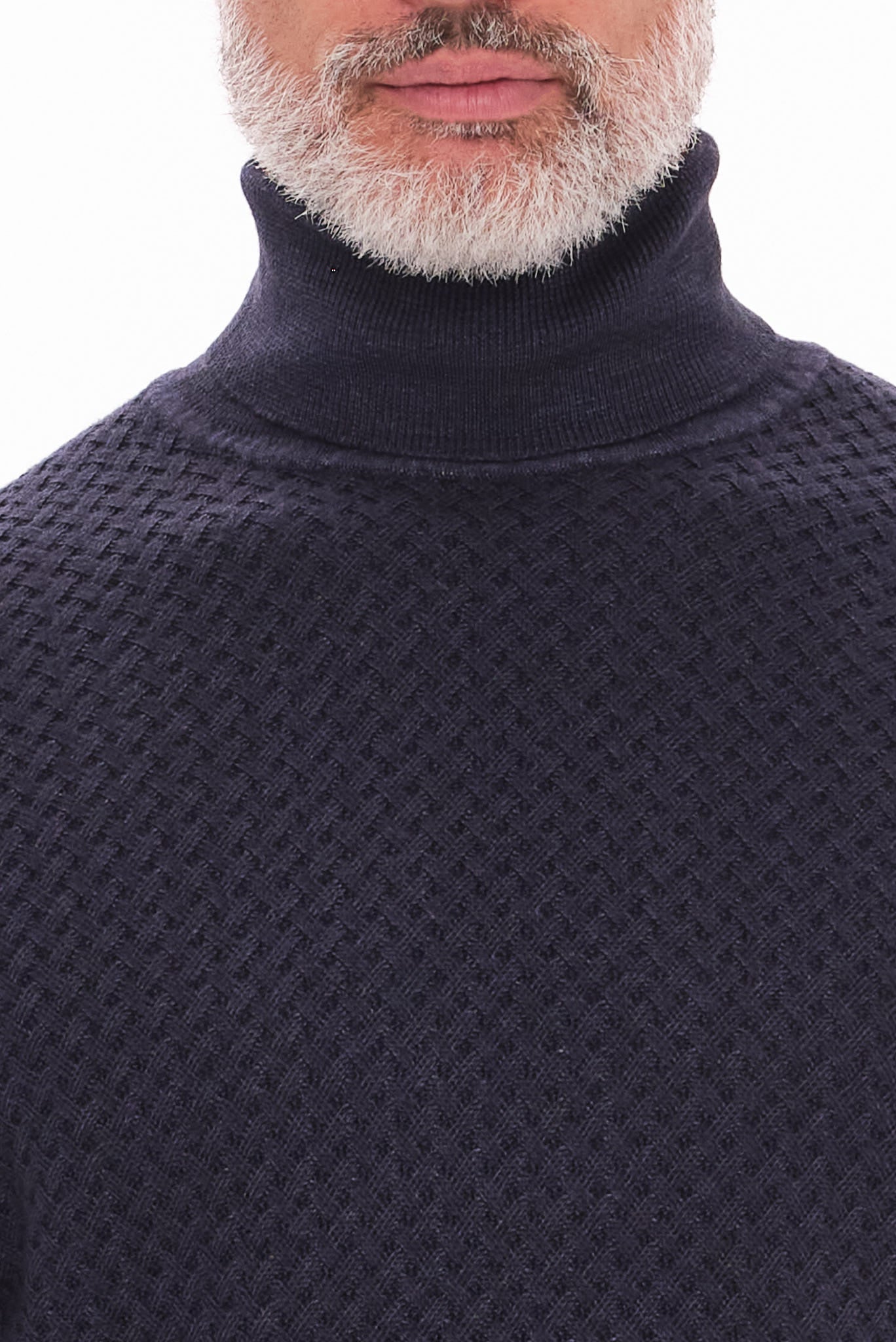 ΑΝΔΡΙΚΟ ΜΠΛΕ ΜΑΛΛΙΝΟ ΖΙΒΑΓΚΟ PORTOBELLO'S REGULAR FIT ΜΕ ΜΙΚΡΟΣΧΕΔΙΟ