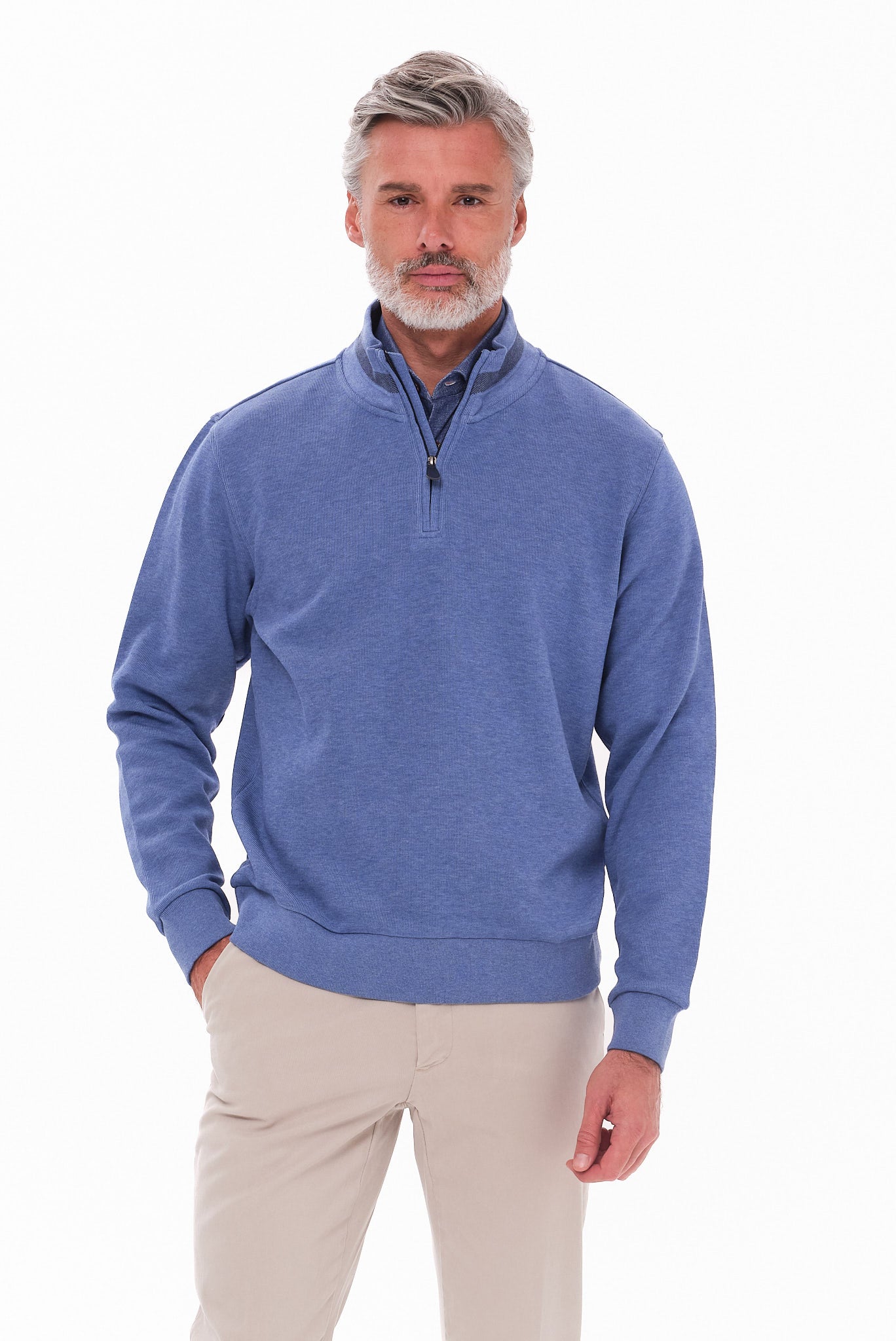 ΑΝΔΡΙΚΟ ΡΑΦ ΠΟΥΛΟΒΕΡ LUPETTO ZIP PORTOBELLO'S REGULAR FIT