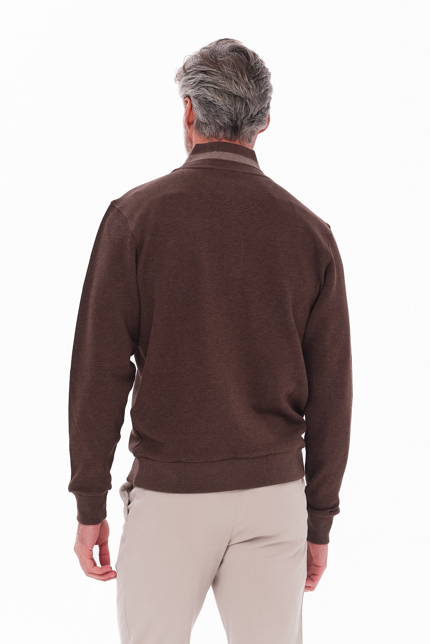 ΑΝΔΡΙΚΟ ΚΑΦΕ ΠΟΥΛΟΒΕΡ LUPETTO ZIP PORTOBELLO'S REGULAR FIT