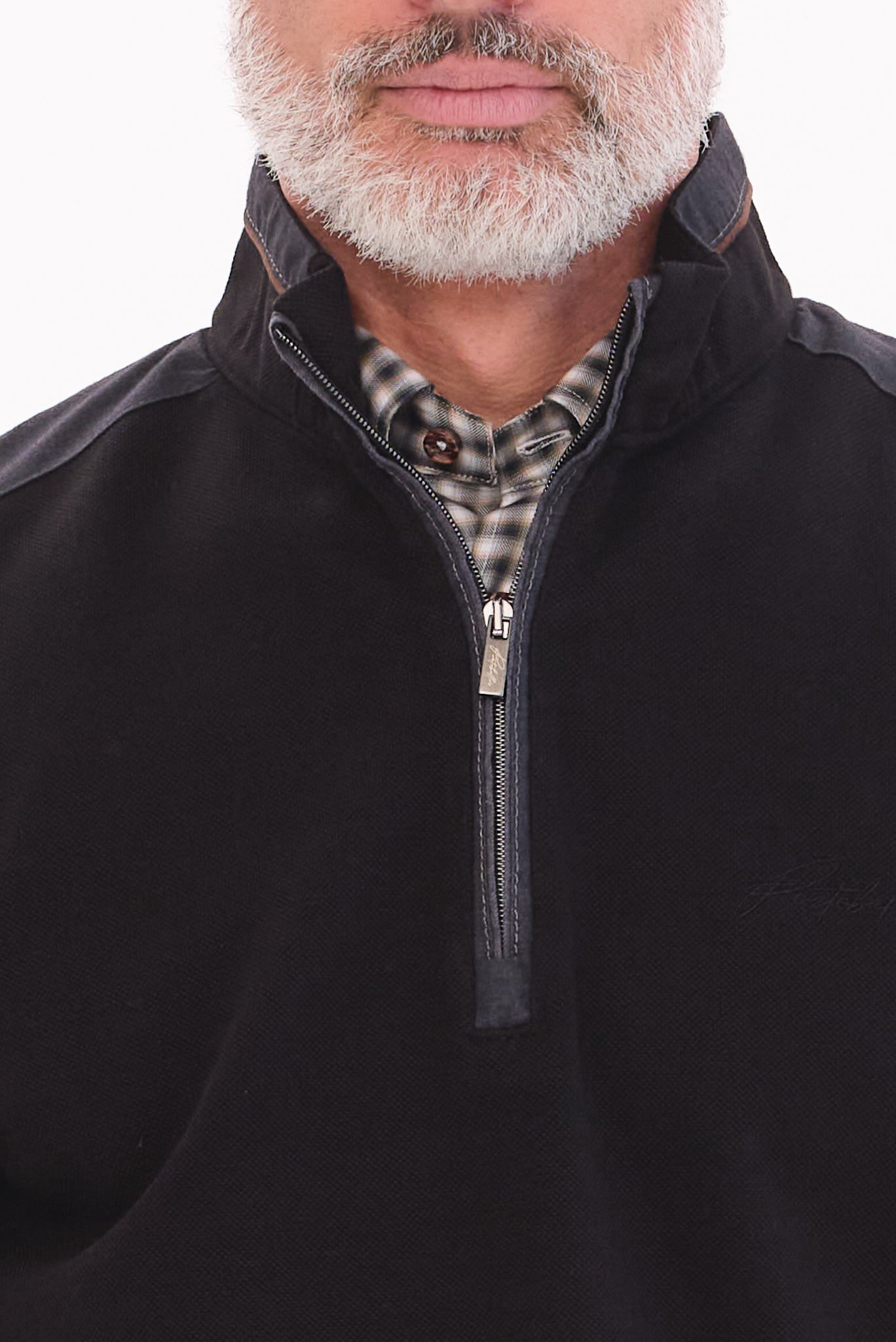 ΑΝΔΡΙΚΟ ΜΑΥΡΟ ΠΟΥΛΟΒΕΡ LUPETTO ZIP PORTOBELLO'S REGULAR FIT