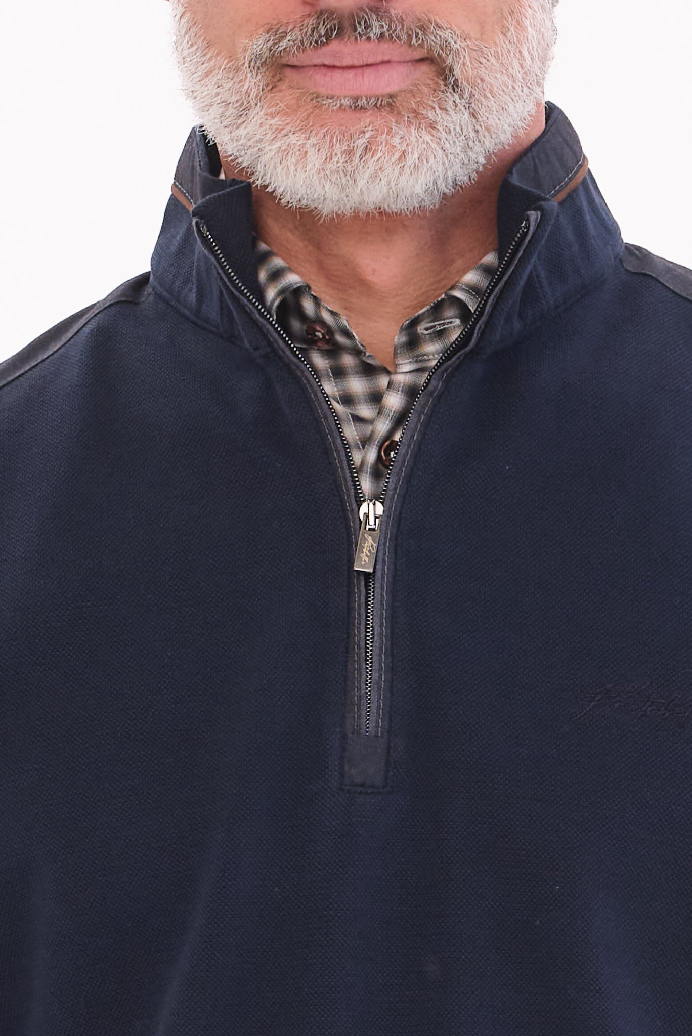 ΑΝΔΡΙΚΟ ΜΠΛΕ ΠΟΥΛΟΒΕΡ LUPETTO ZIP PORTOBELLO'S REGULAR FIT