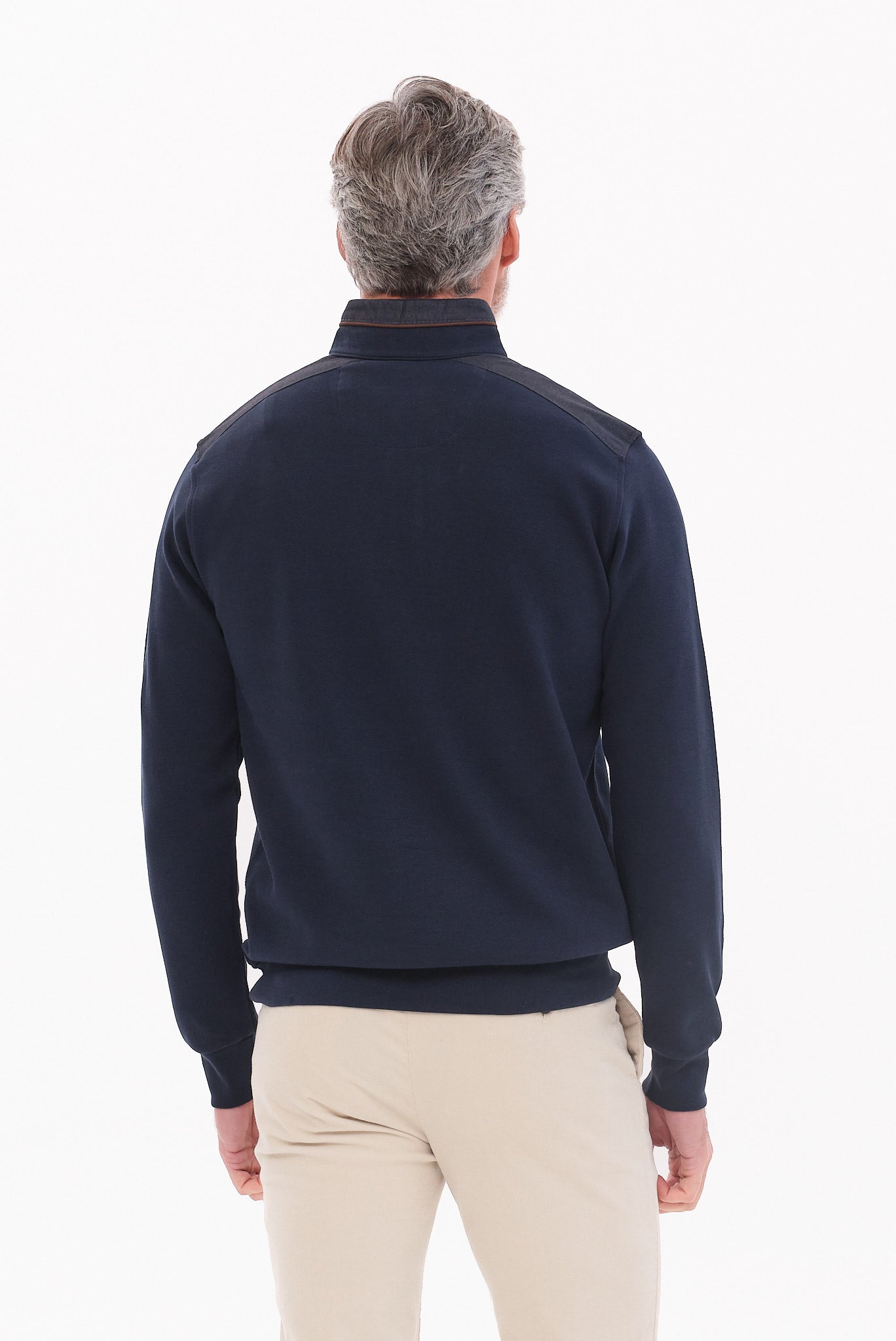 ΑΝΔΡΙΚΟ ΜΠΛΕ ΠΟΥΛΟΒΕΡ LUPETTO ZIP PORTOBELLO'S REGULAR FIT