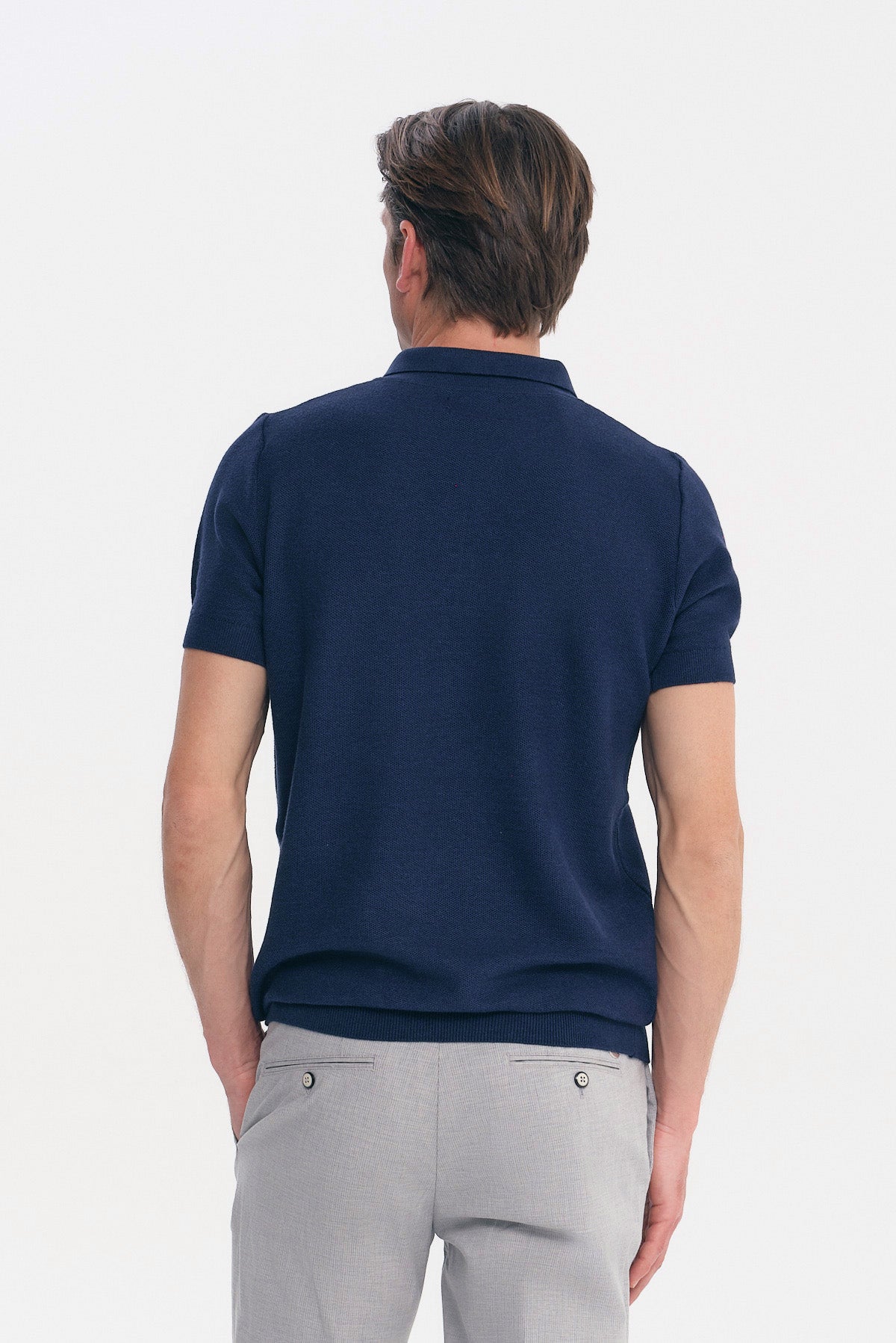 ΑΝΔΡΙΚΟ ΠΛΕΚΤΟ ΜΠΛΕ POLO LES GENT'S ΜΕ ΦΕΡΜΟΥΑΡ