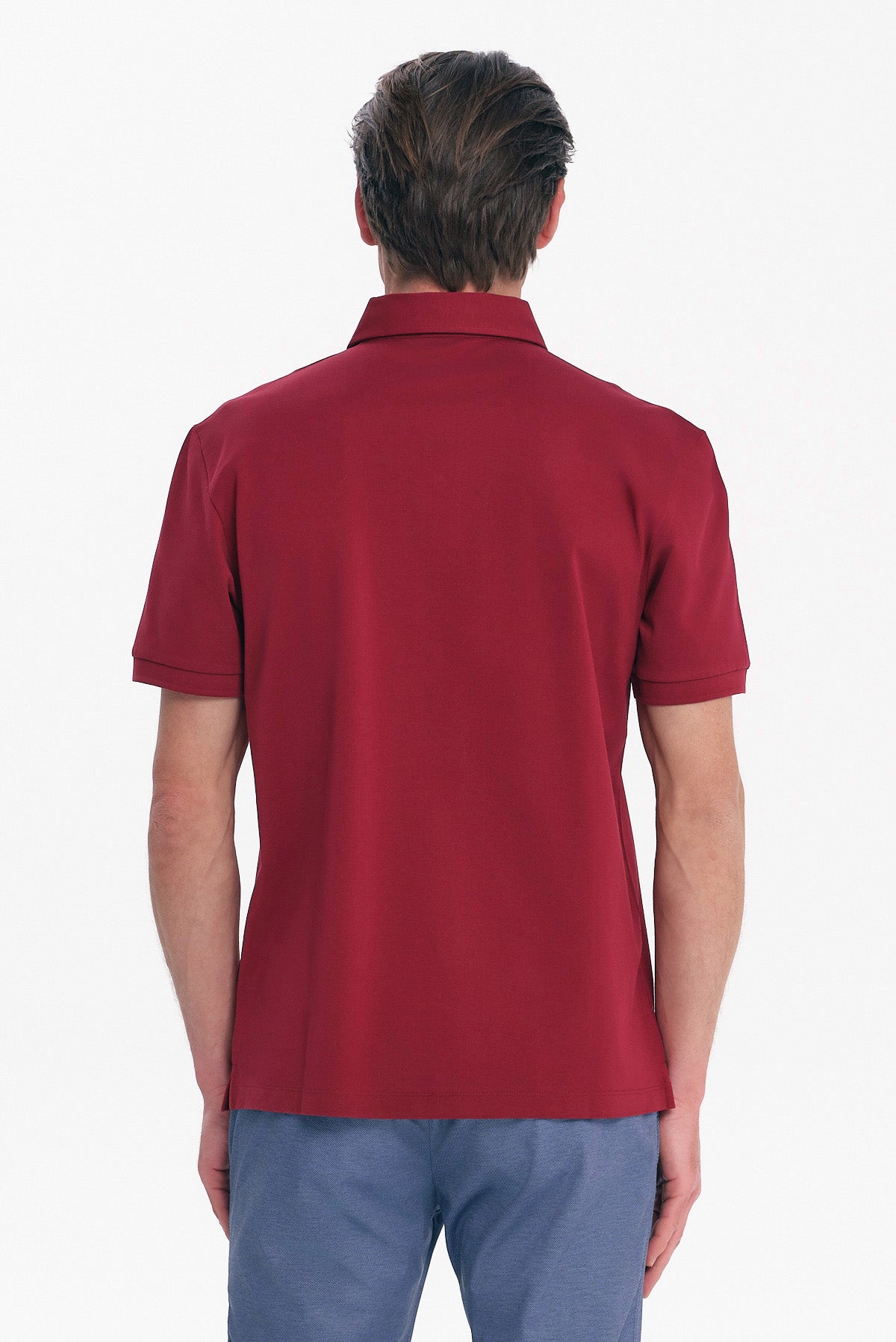 ΑΝΔΡΙΚΟ ΜΠΟΡΝΤΟ ΜΟΝΟΧΡΩΜΟ ΚΟΝΤΟΜΑΝΙΚΟ POLO MERCERISED PORTOBELLO'S