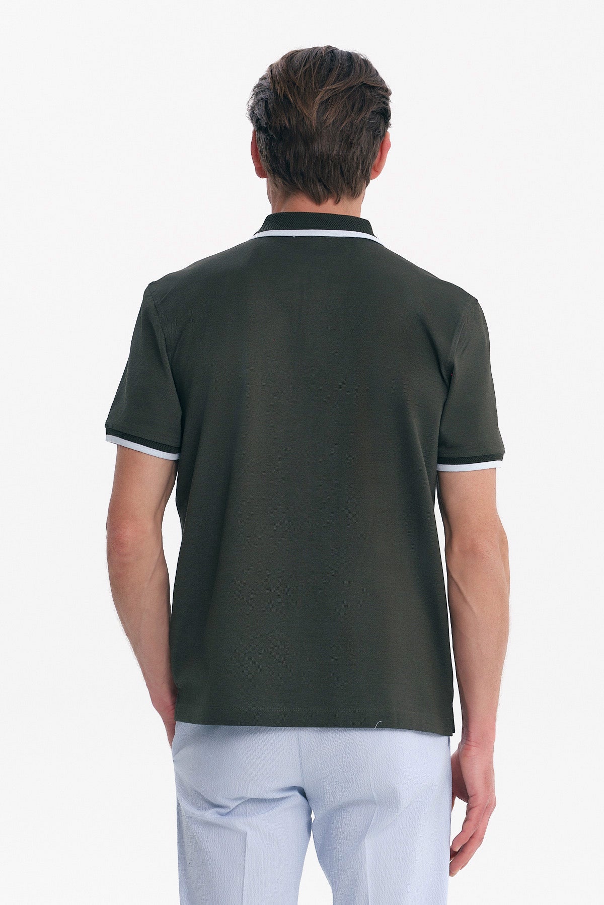 ΑΝΔΡΙΚΟ ΛΑΔΙ POLO MERCERISED REGULAR FIT PORTOBELLO'S ΜΕ ΛΕΠΤΟΜΕΡΕΙΕΣ